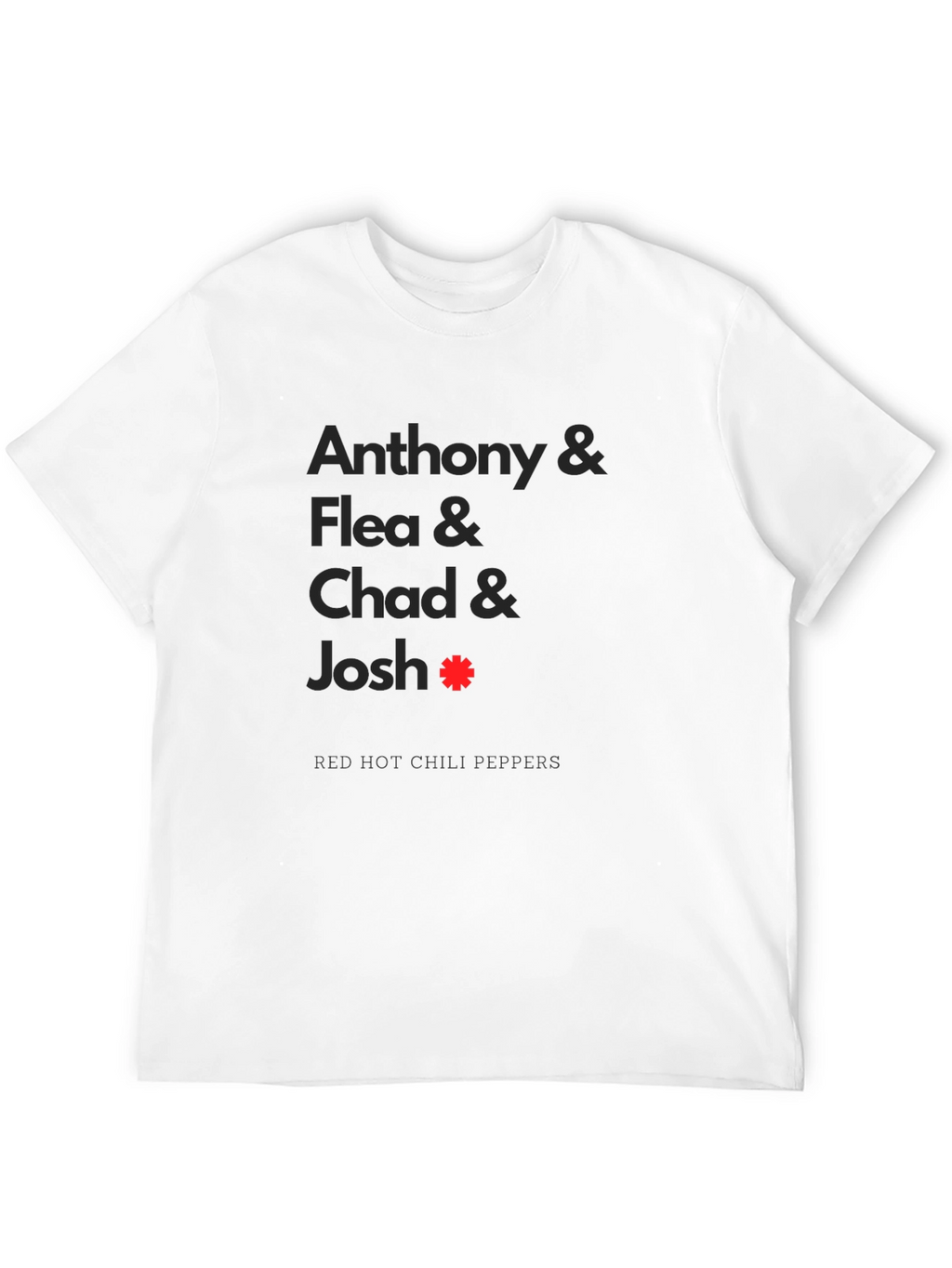 Red Hot Chili Peppers Band Member Names T-Shirt