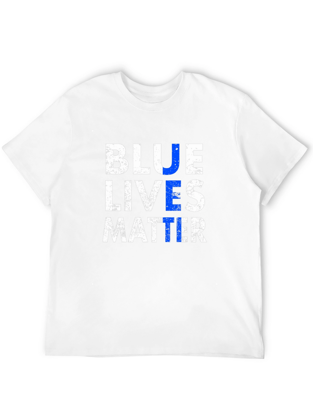 Blue Lives Matter Graphic T-Shirt - Black