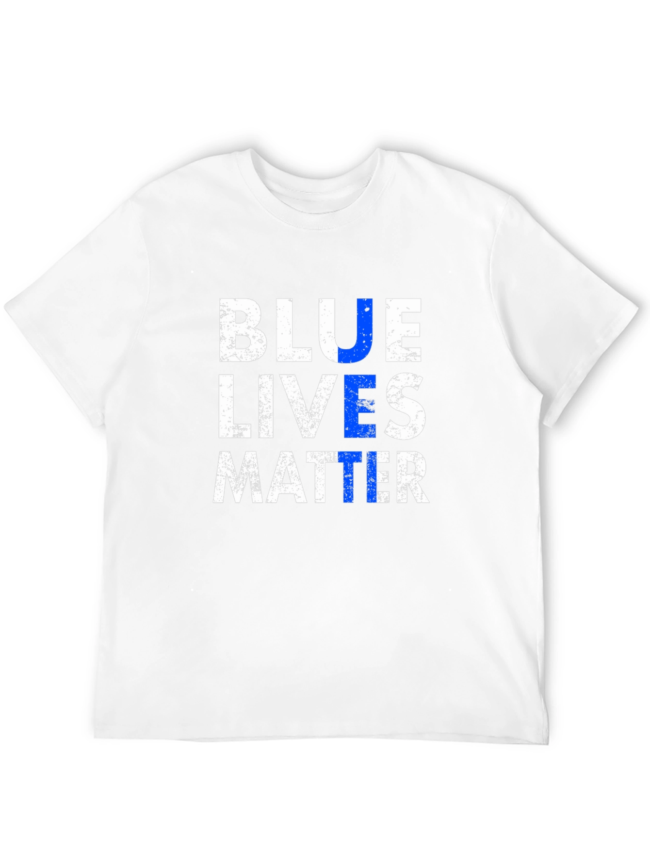 Blue Lives Matter Graphic T-Shirt - Black