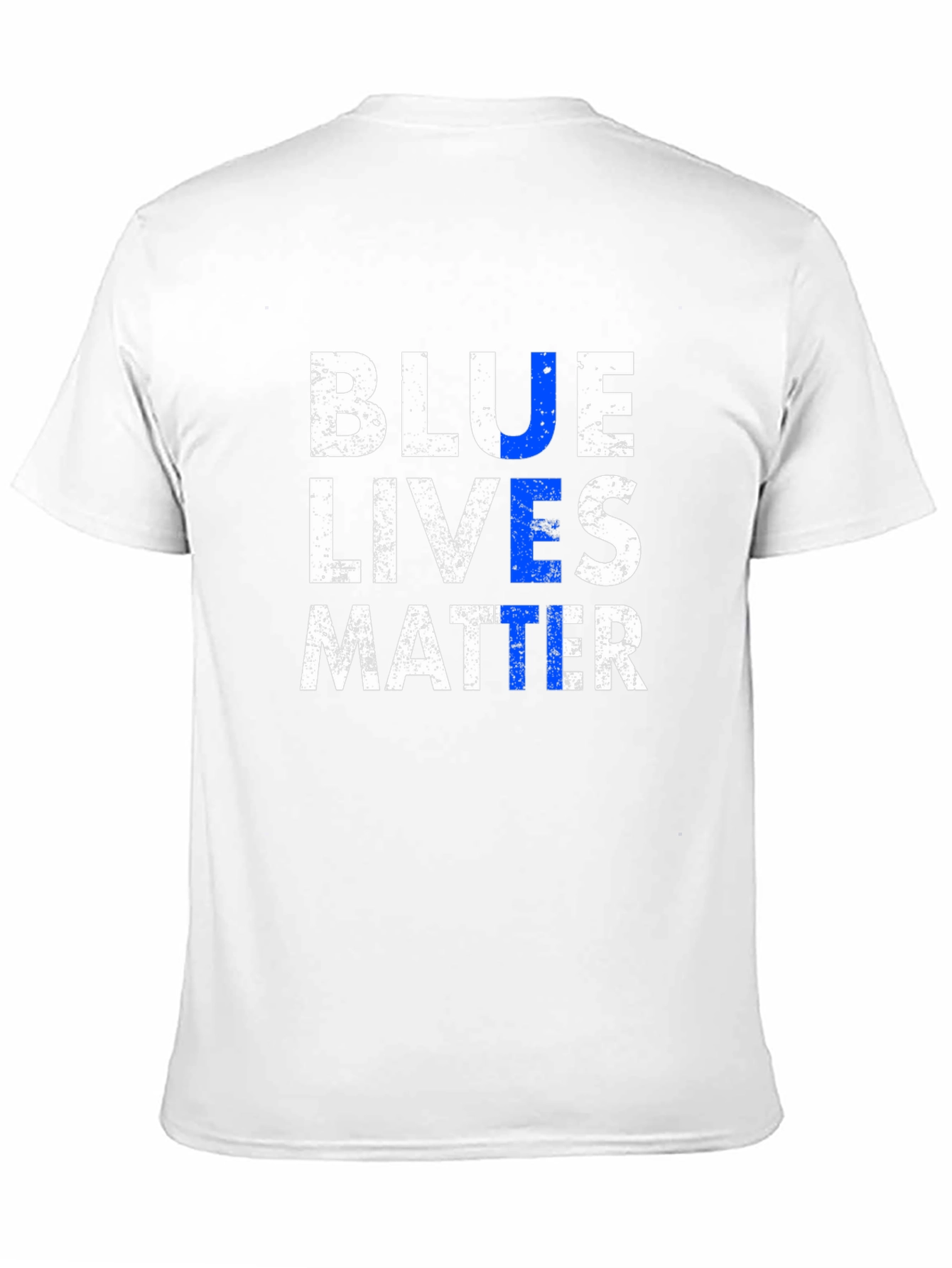 Blue Lives Matter Graphic T-Shirt - Black