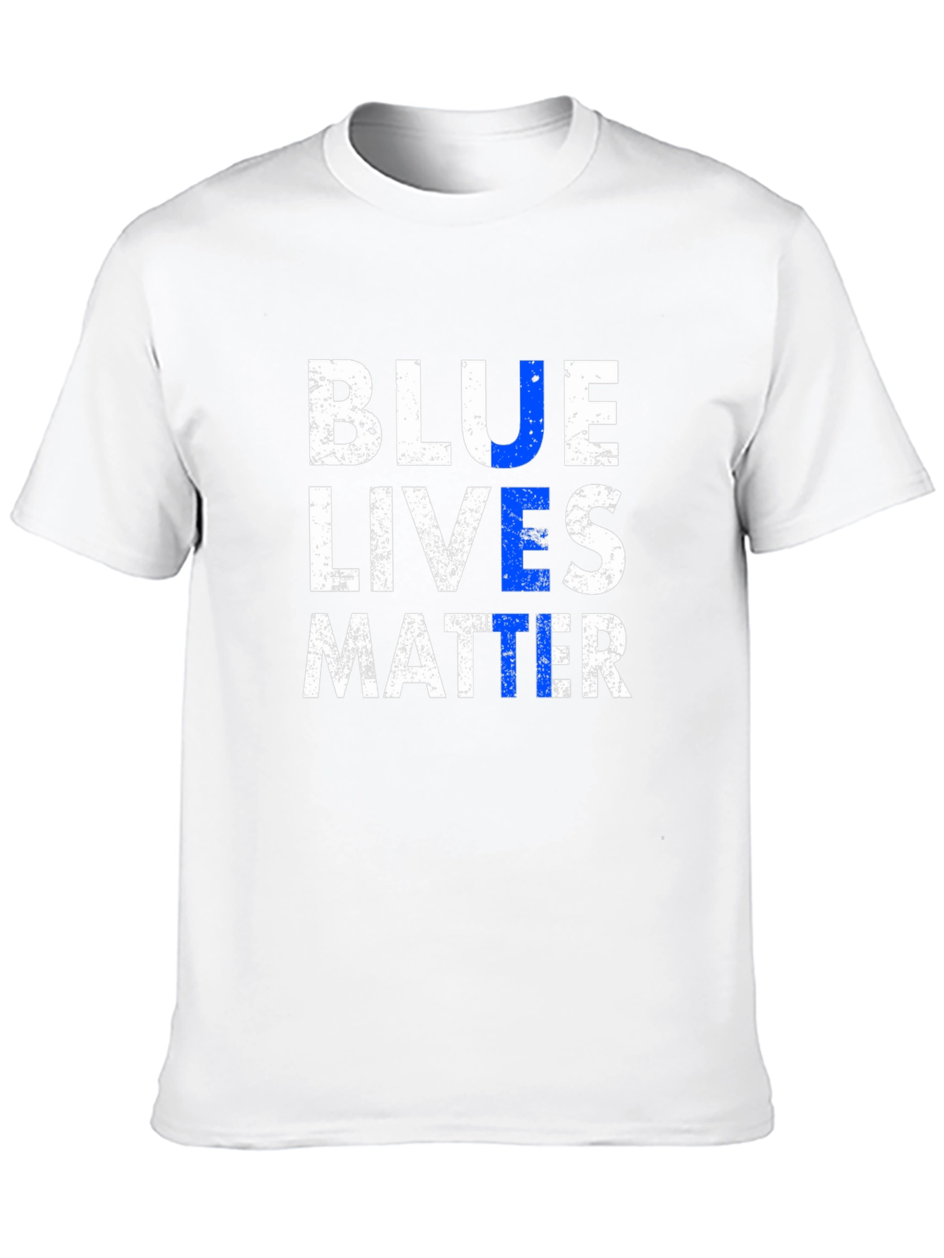 Blue Lives Matter Graphic T-Shirt - Black