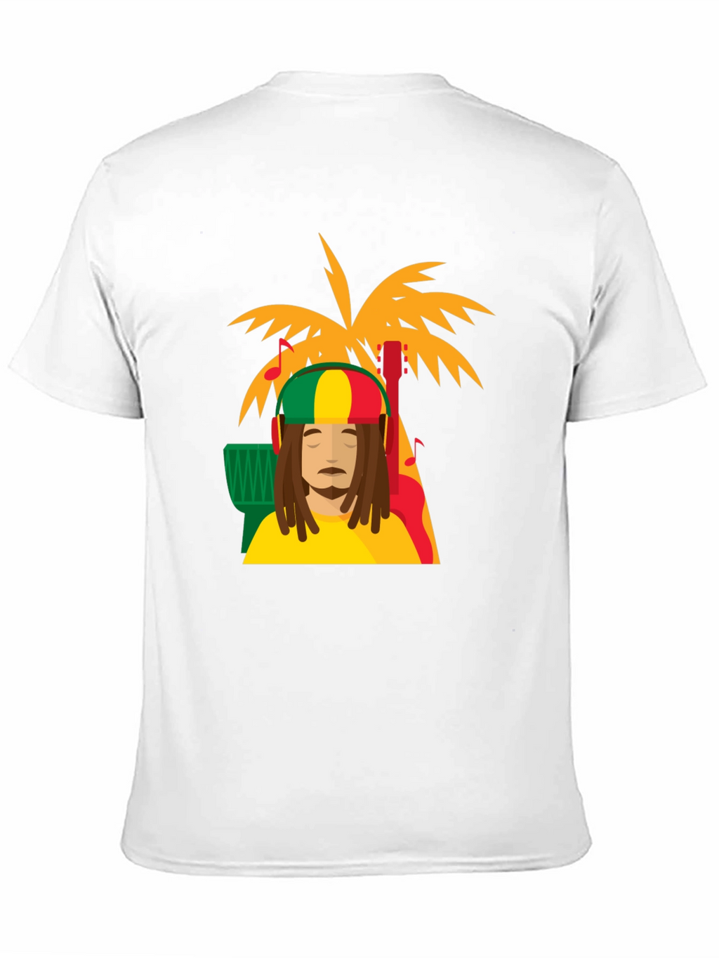 Rasta Man Tee - Island Vibes Black T-Shirt