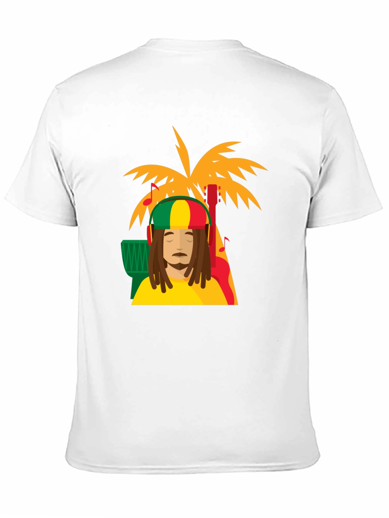 Rasta Man Tee - Island Vibes Black T-Shirt