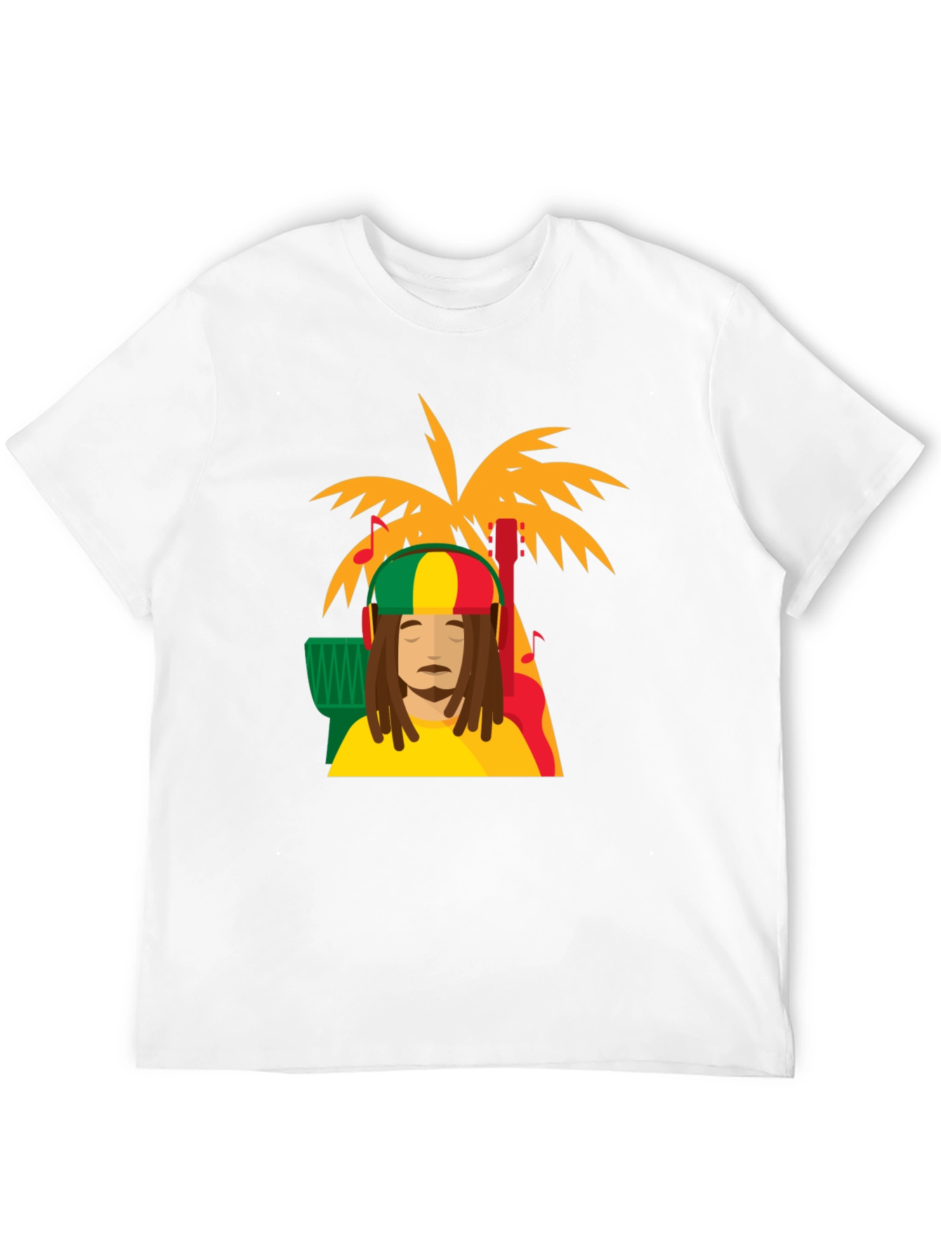 Rasta Man Tee - Island Vibes Black T-Shirt