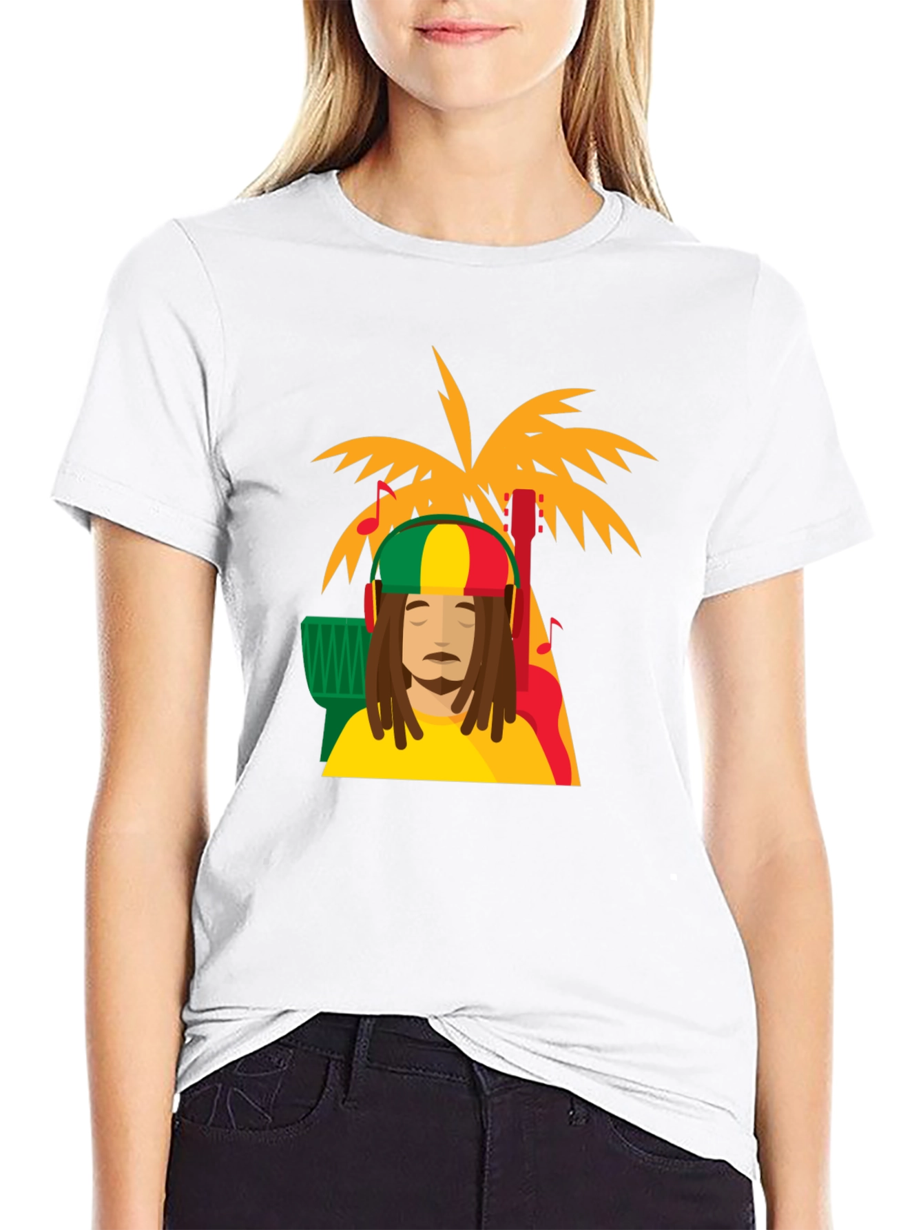Rasta Man Tee - Island Vibes Black T-Shirt