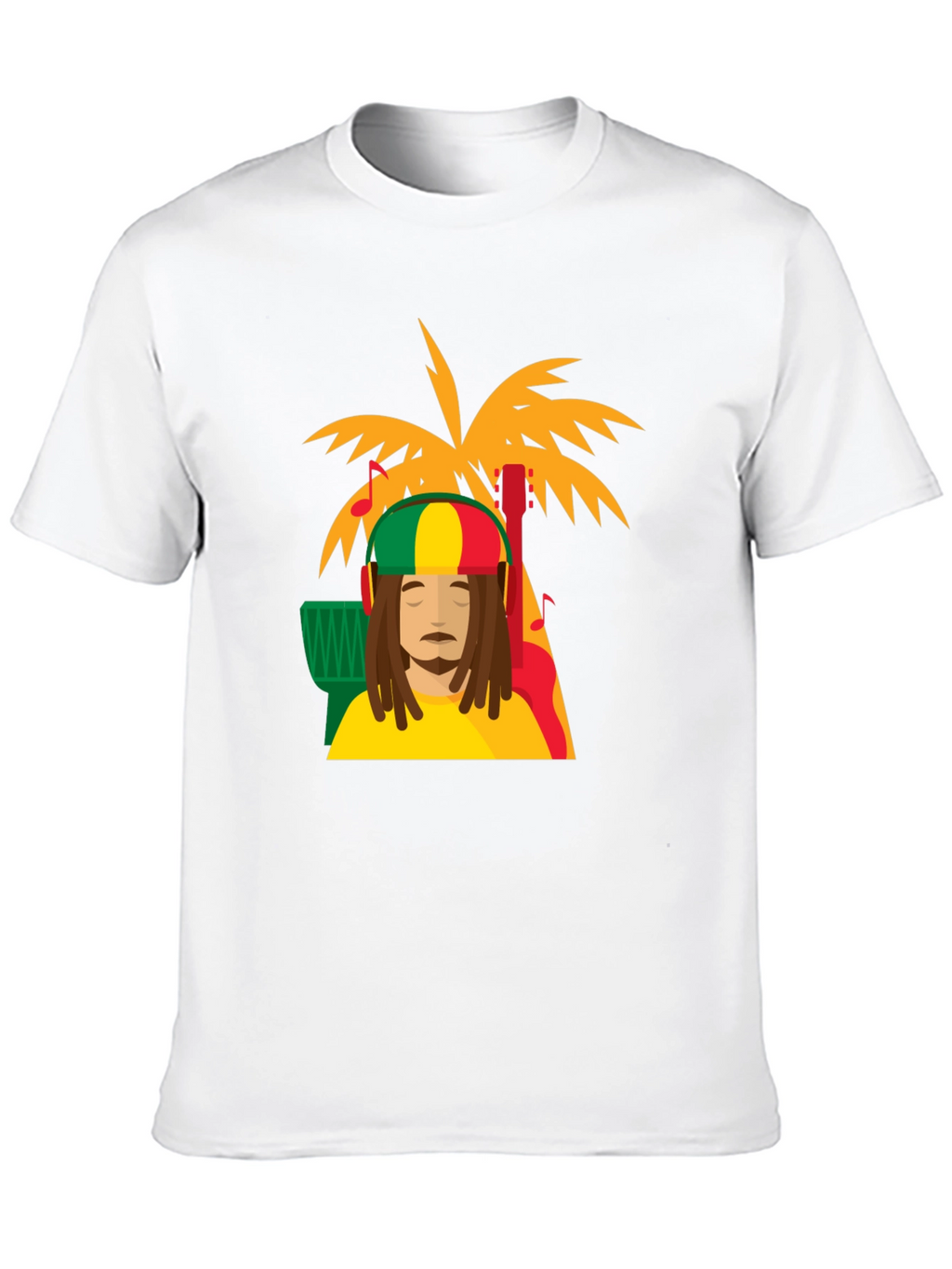 Rasta Man Tee - Island Vibes Black T-Shirt