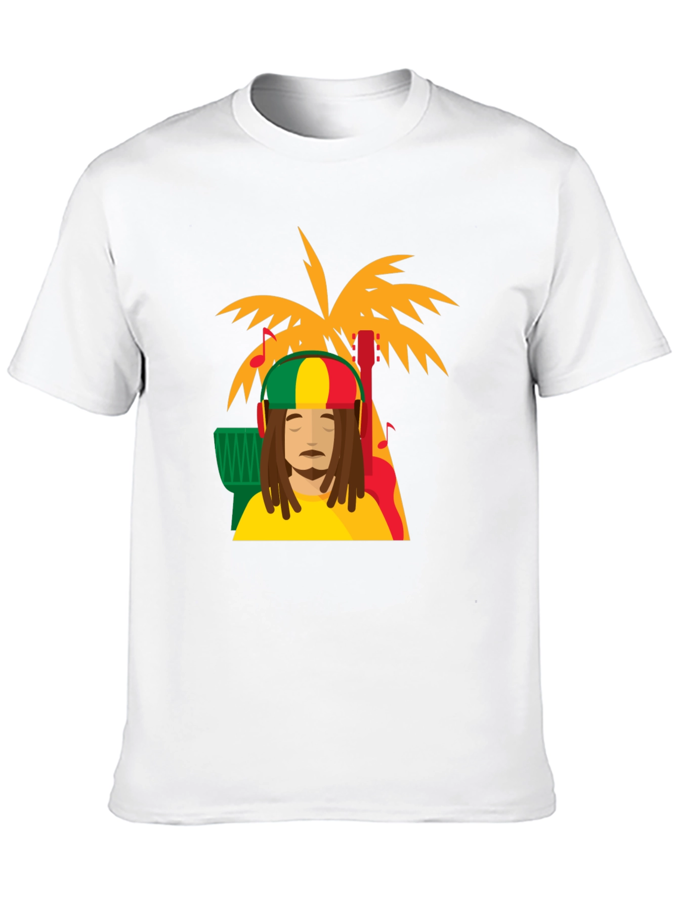 Rasta Man Tee - Island Vibes Black T-Shirt