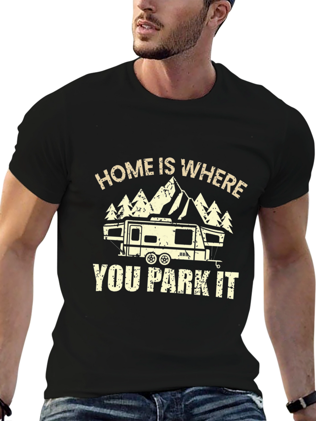 Home Is Where You Park It RV Camping T-Shirt