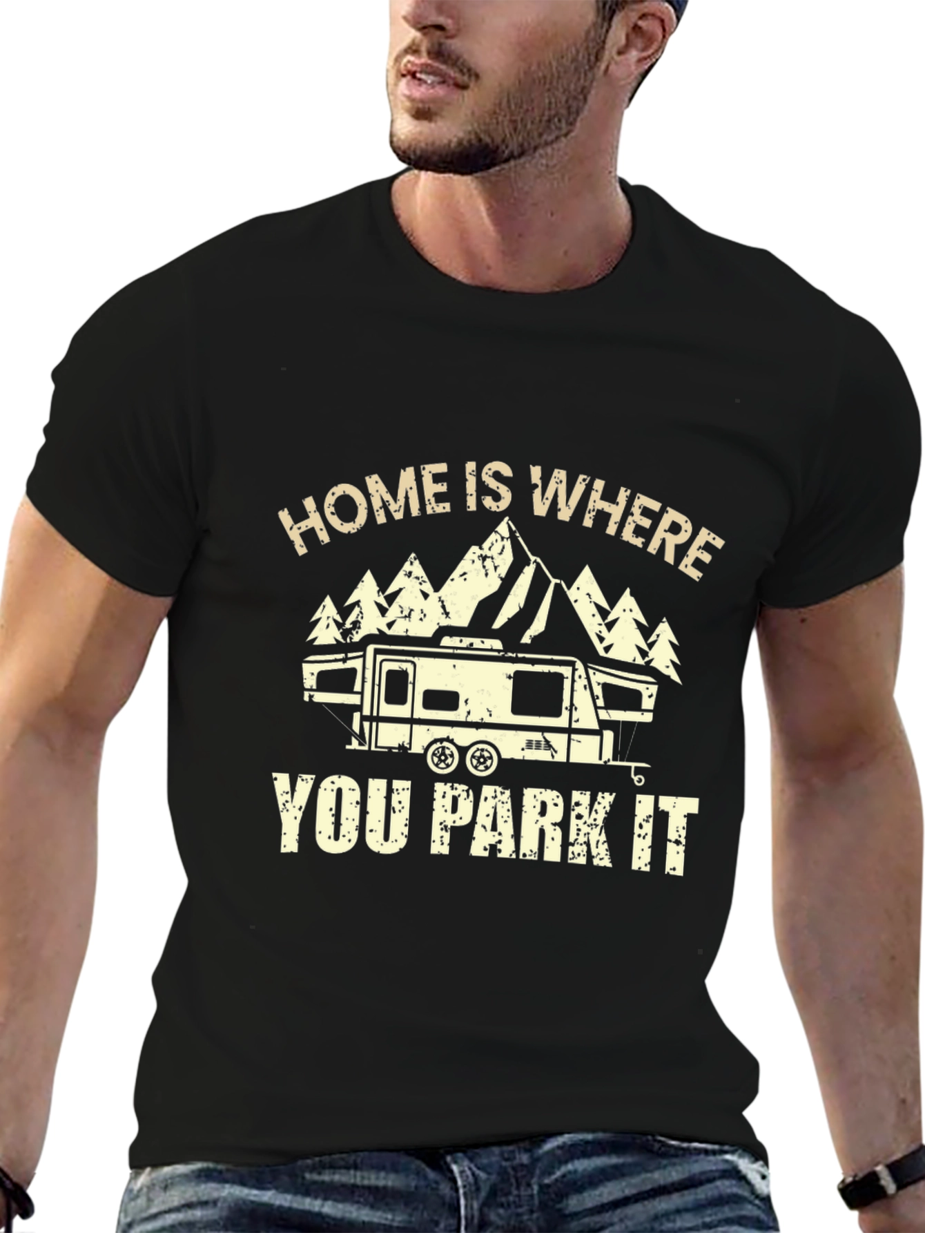 Home Is Where You Park It RV Camping T-Shirt