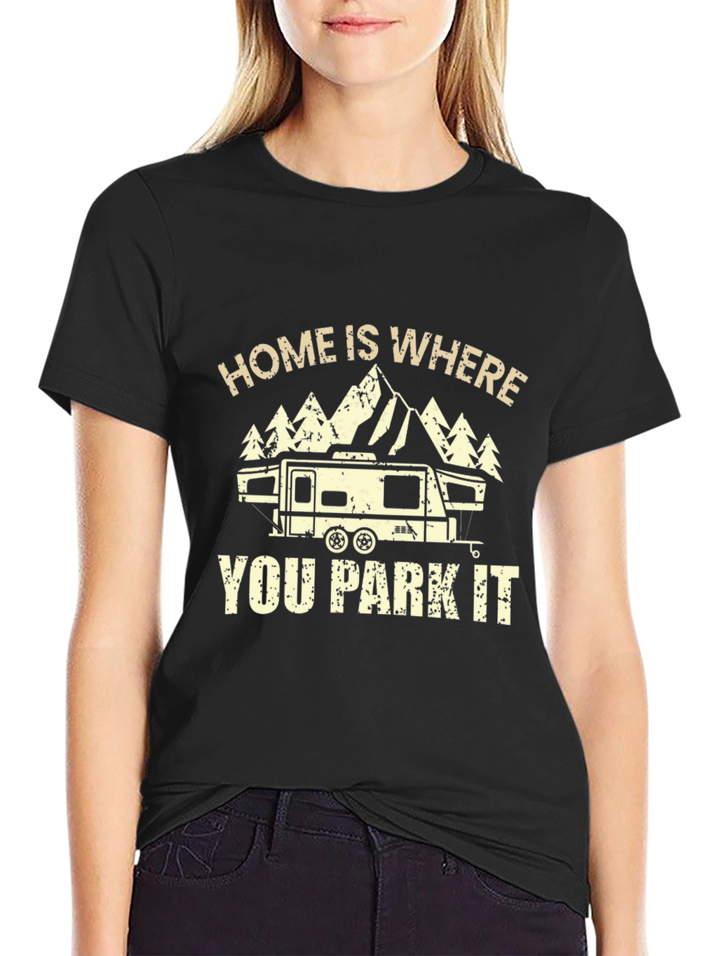 Home Is Where You Park It RV Camping T-Shirt