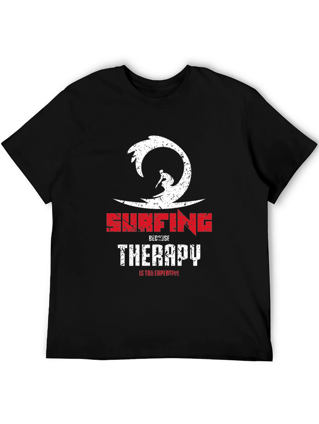 Surfing Therapy Graphic Tee - Stylish Comfort