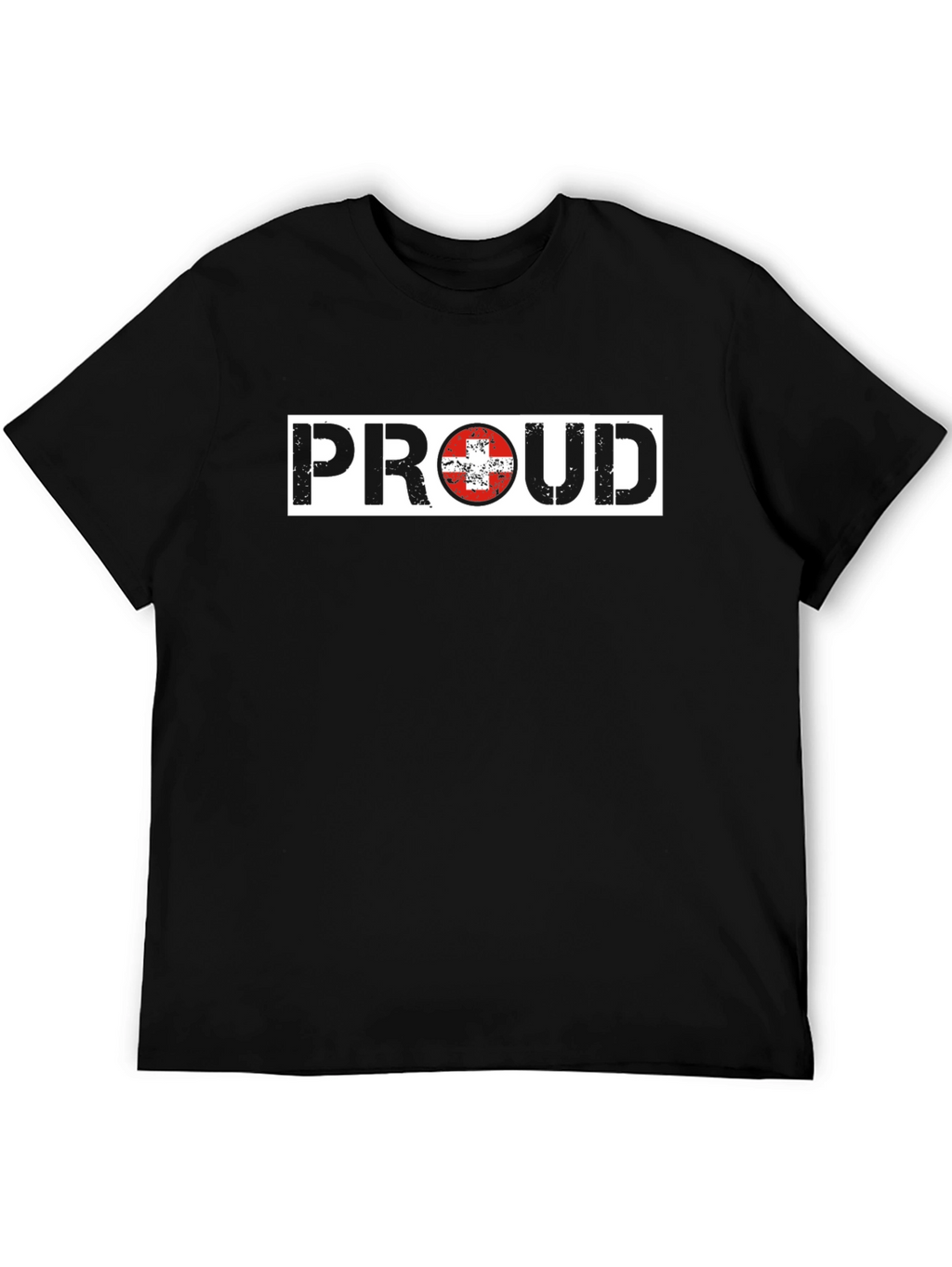 Proud Switzerland Flag Graphic T-Shirt