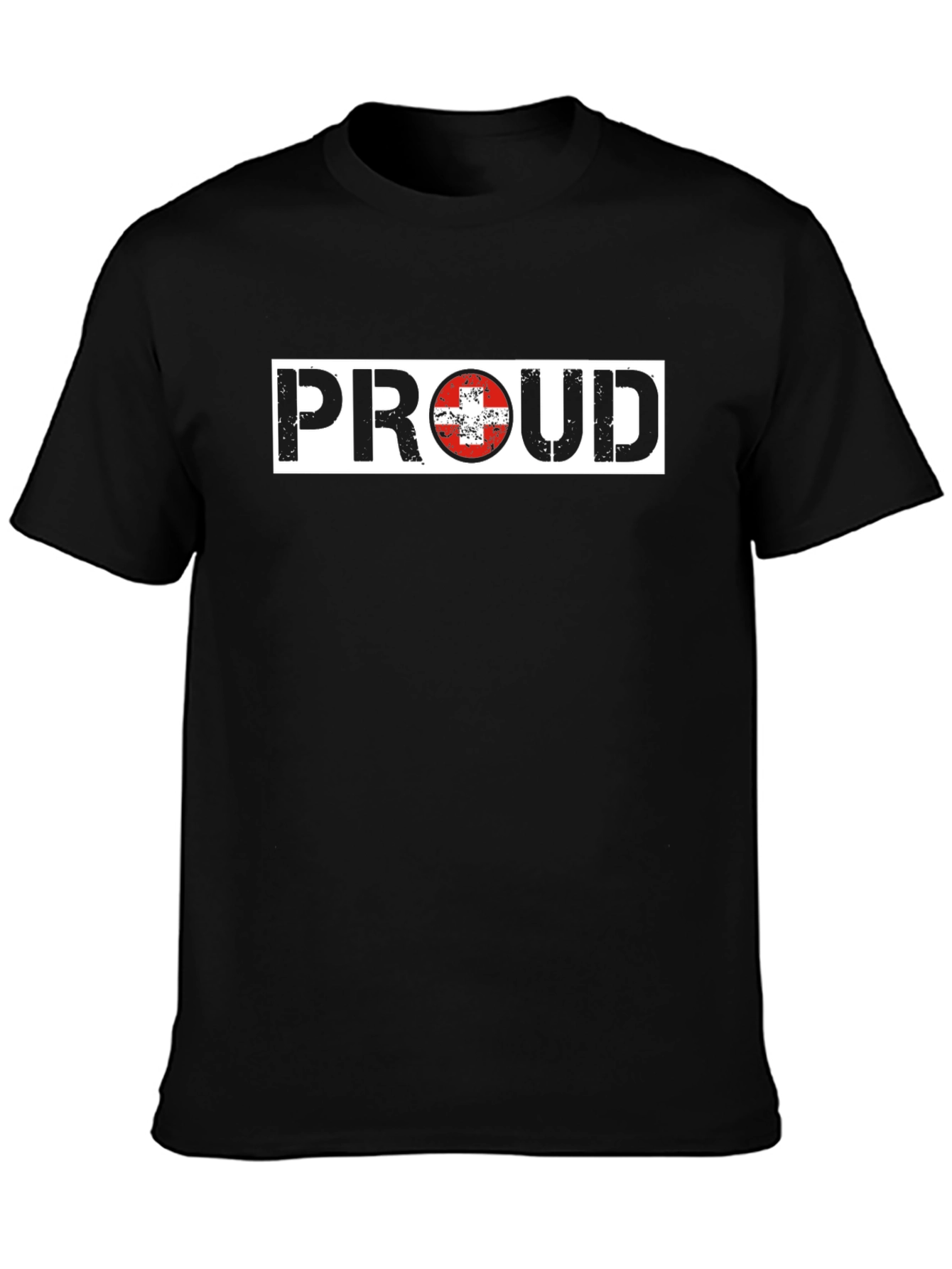 Proud Switzerland Flag Graphic T-Shirt
