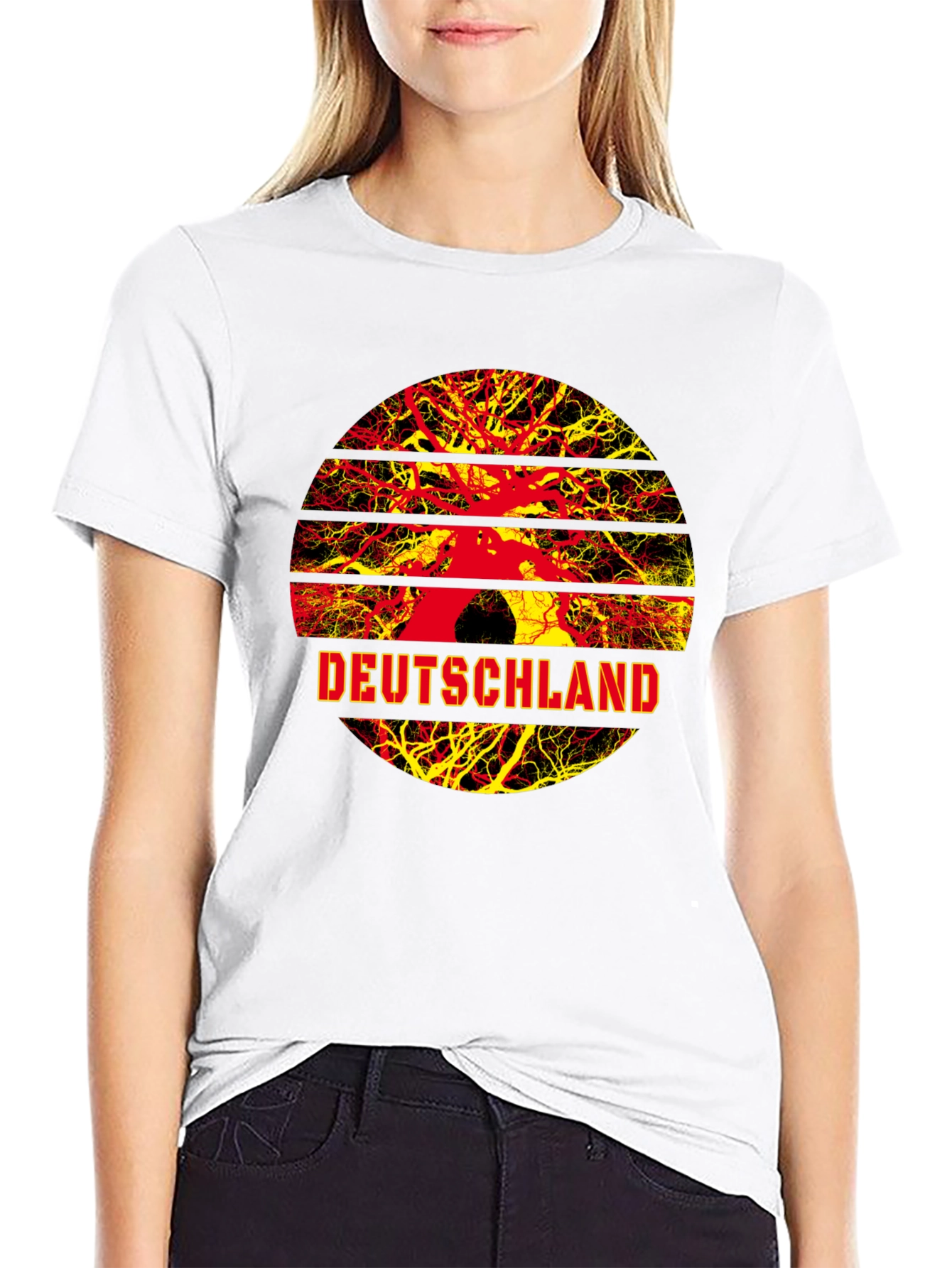 Deutschland Tree Roots Graphic T-Shirt - Germany Pride