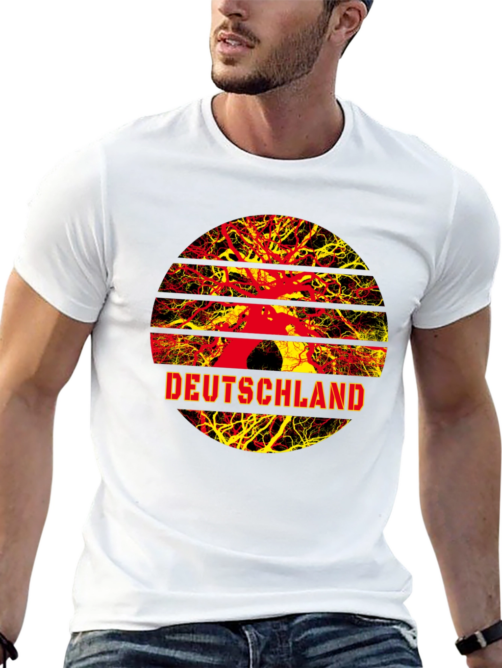 Deutschland Tree Roots Graphic T-Shirt - Germany Pride