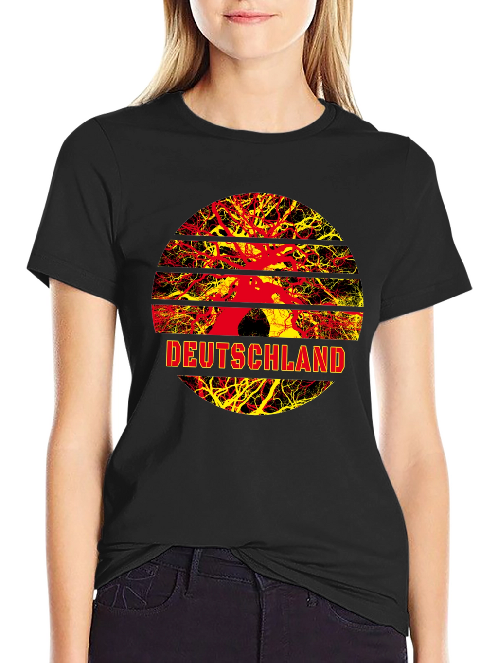 Deutschland Tree Roots Graphic T-Shirt - Germany Pride