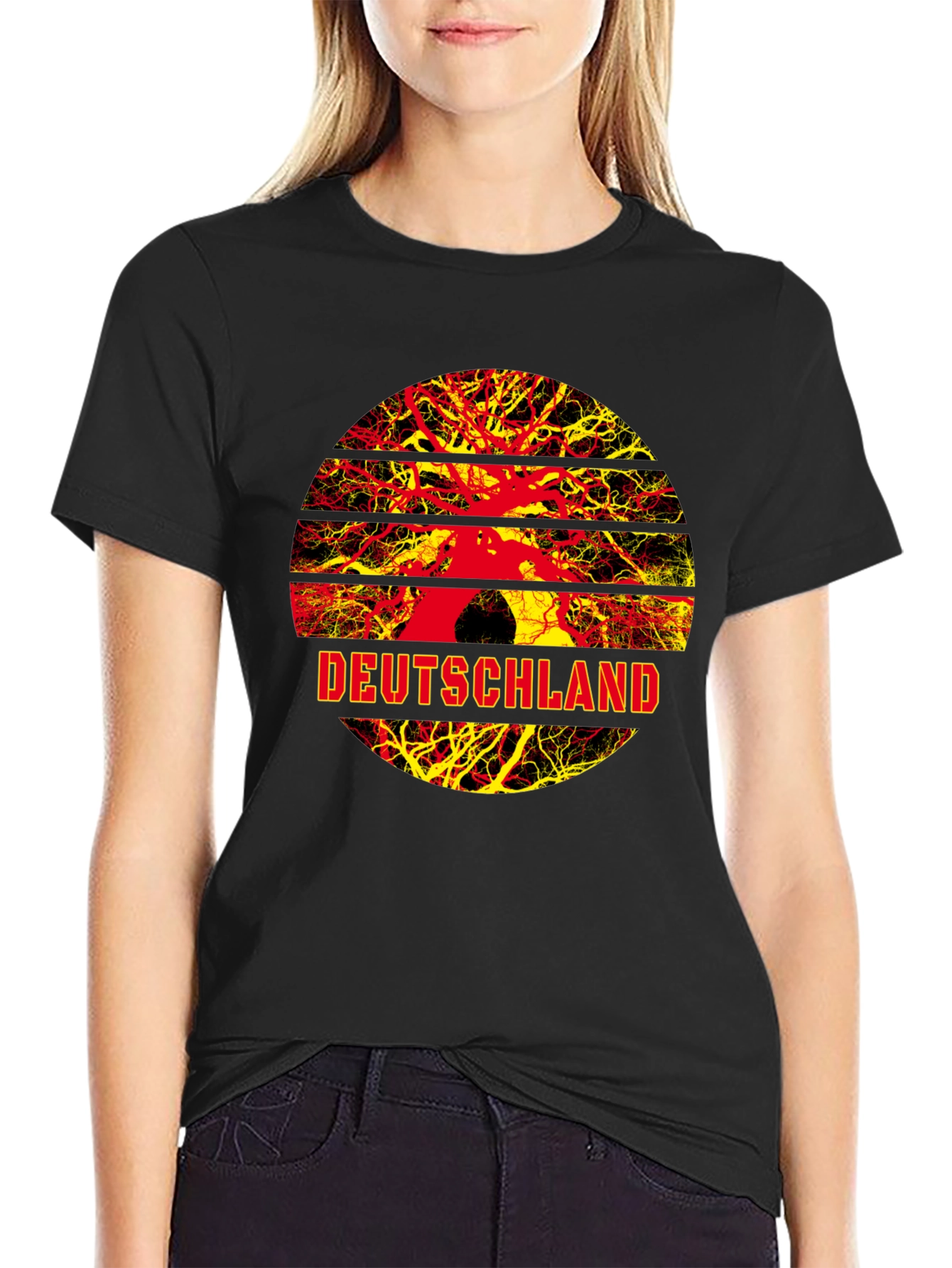 Deutschland Tree Roots Graphic T-Shirt - Germany Pride