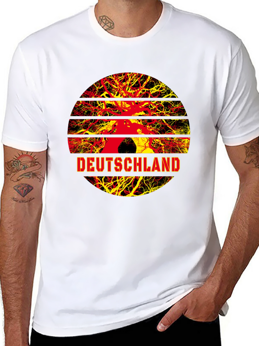 Deutschland Tree Roots Graphic T-Shirt - Germany Pride
