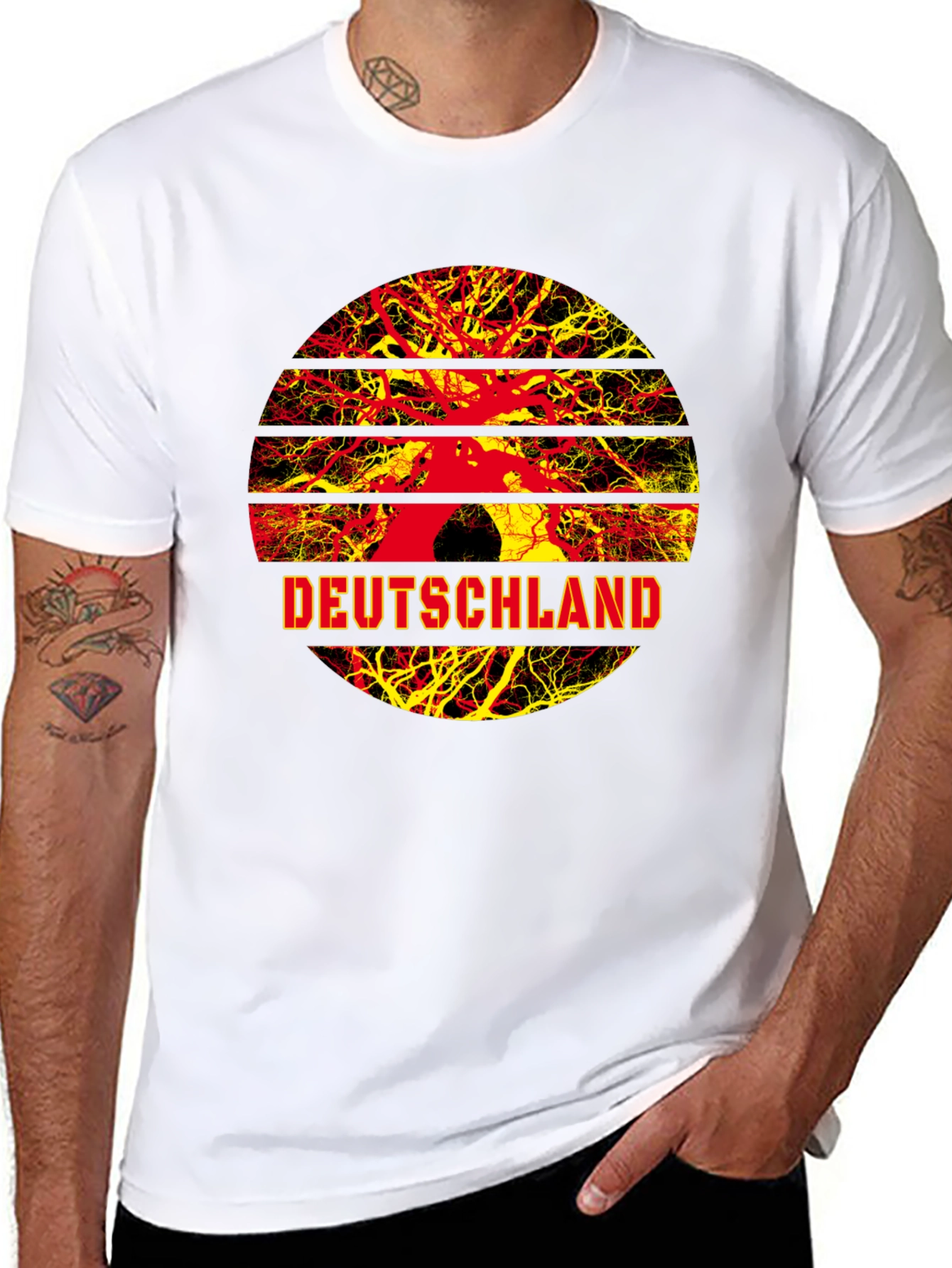 Deutschland Tree Roots Graphic T-Shirt - Germany Pride