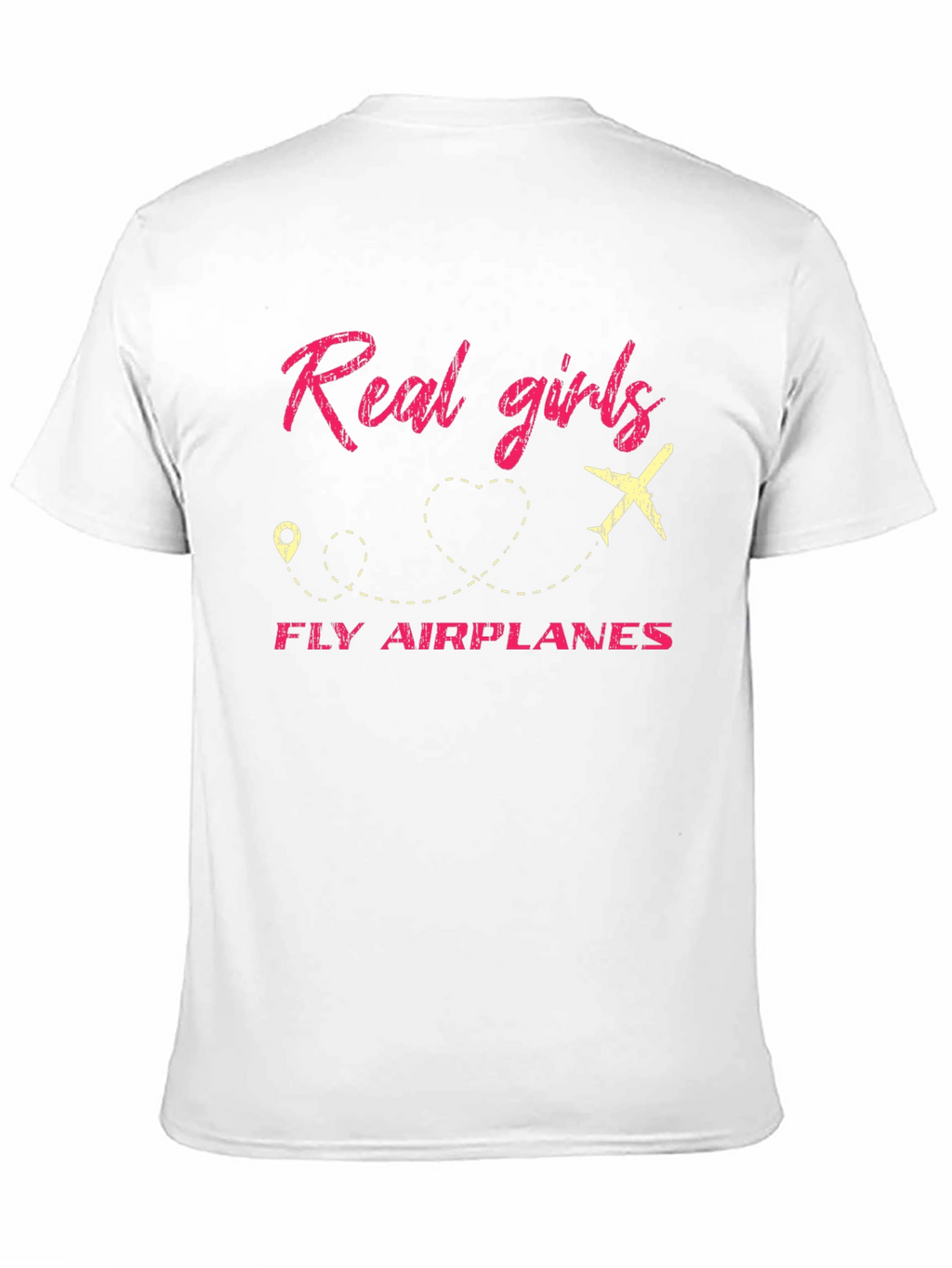 Real Girls Fly Airplanes Graphic Tee