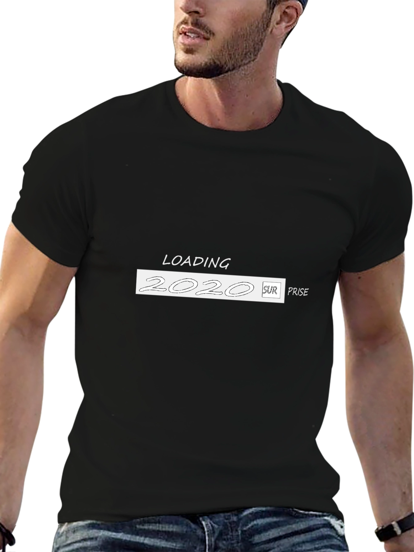 Loading 2020 Surprise Mens Black T-Shirt