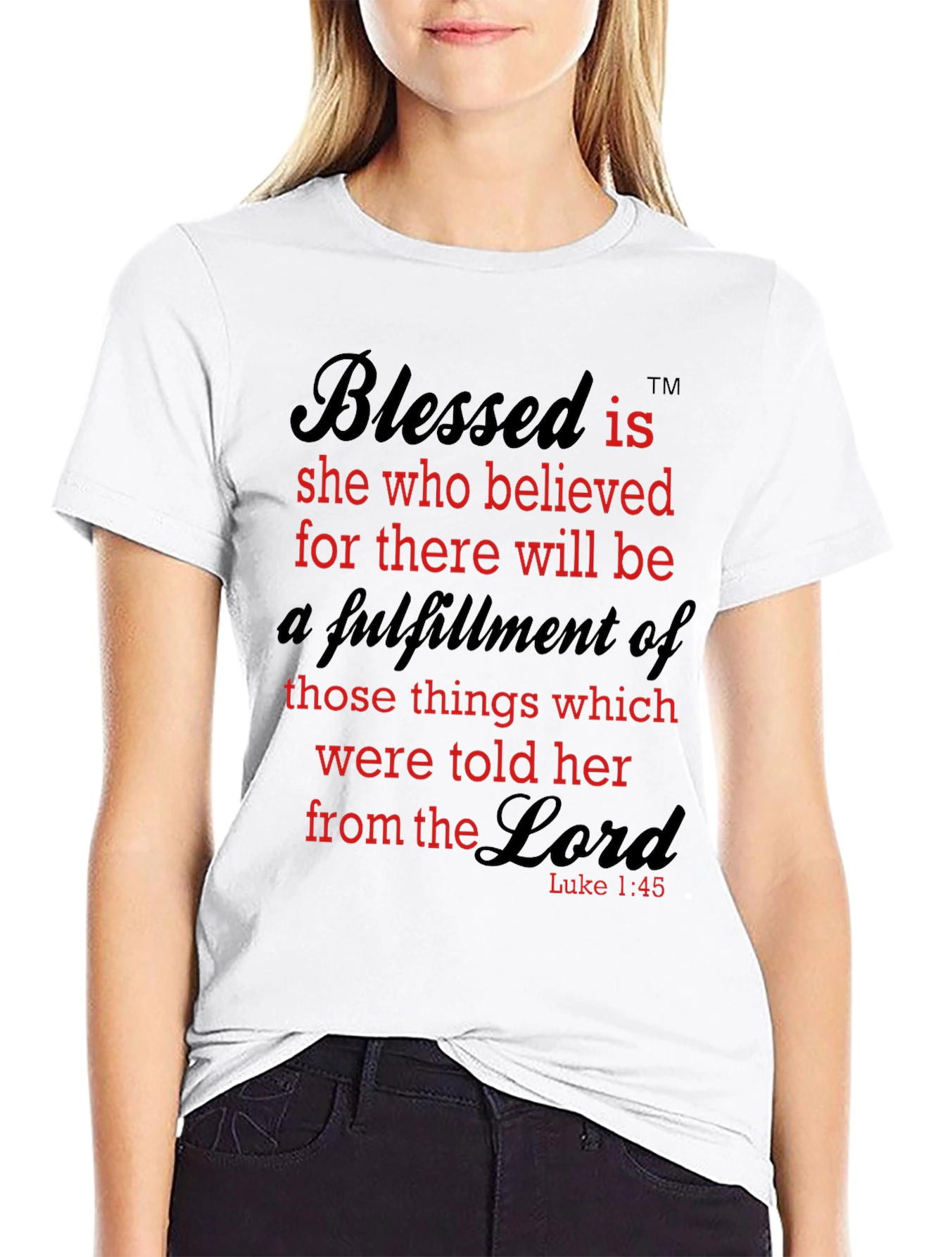Blessed is She Who Believed T-Shirt