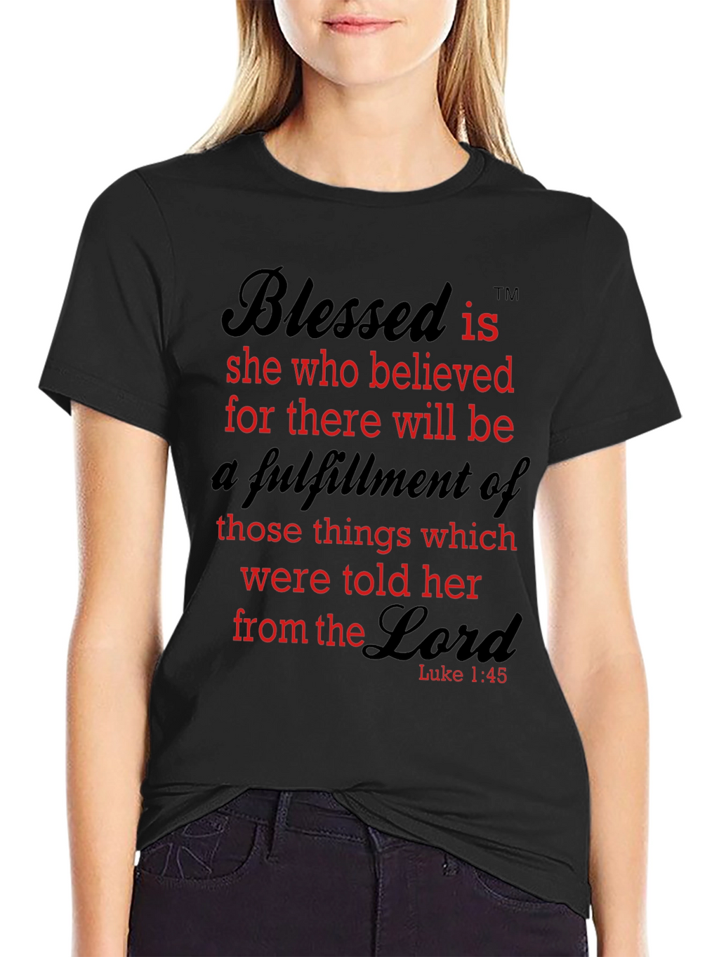 Blessed is She Who Believed T-Shirt