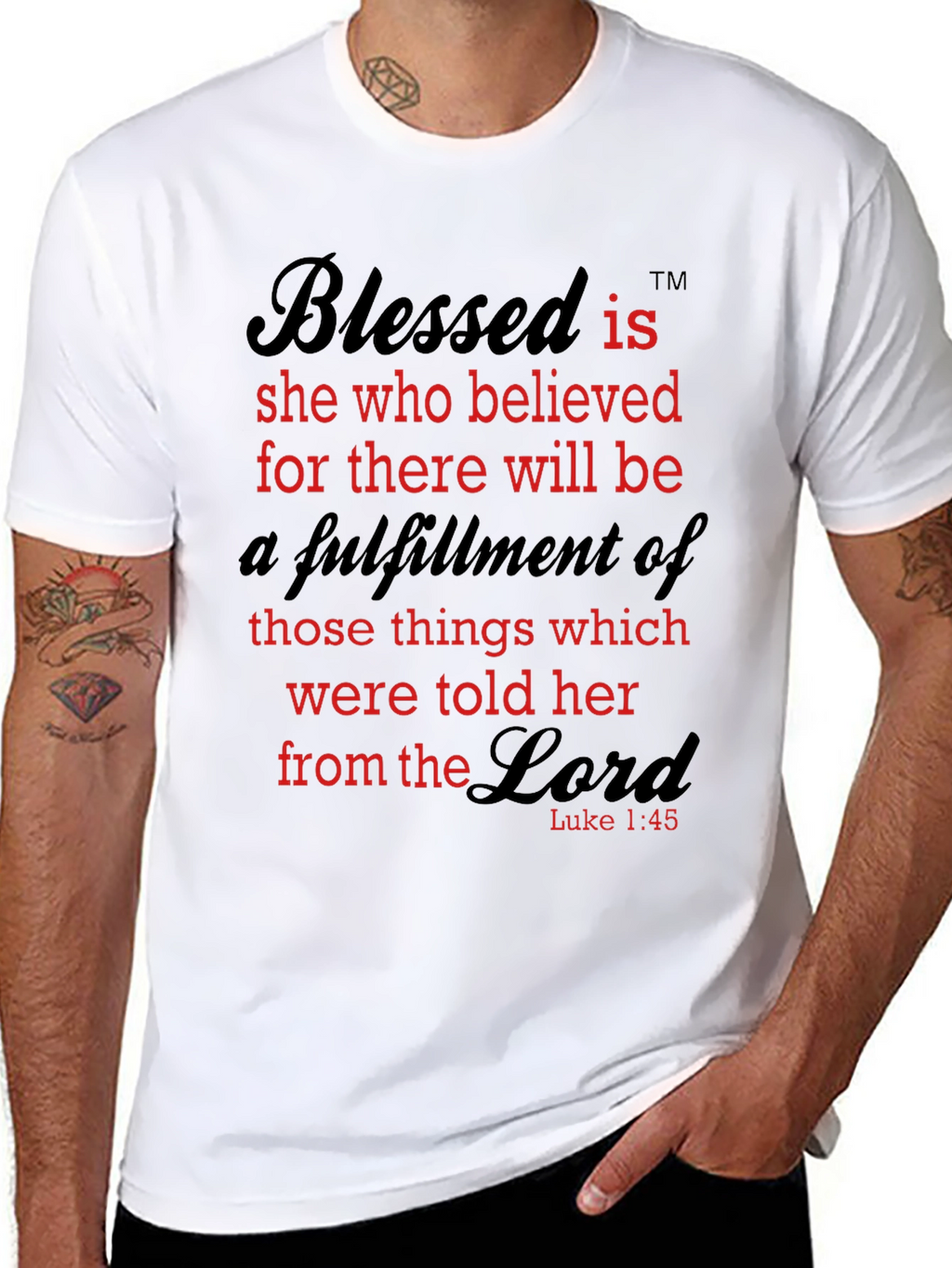 Blessed is She Who Believed T-Shirt
