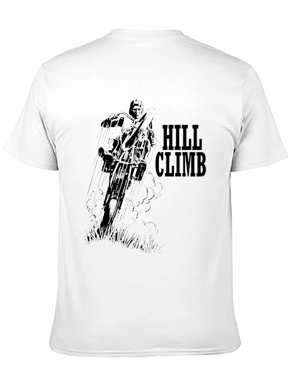 Hill Climb Graphic Tee - Classic Black Cotton T-Shirt