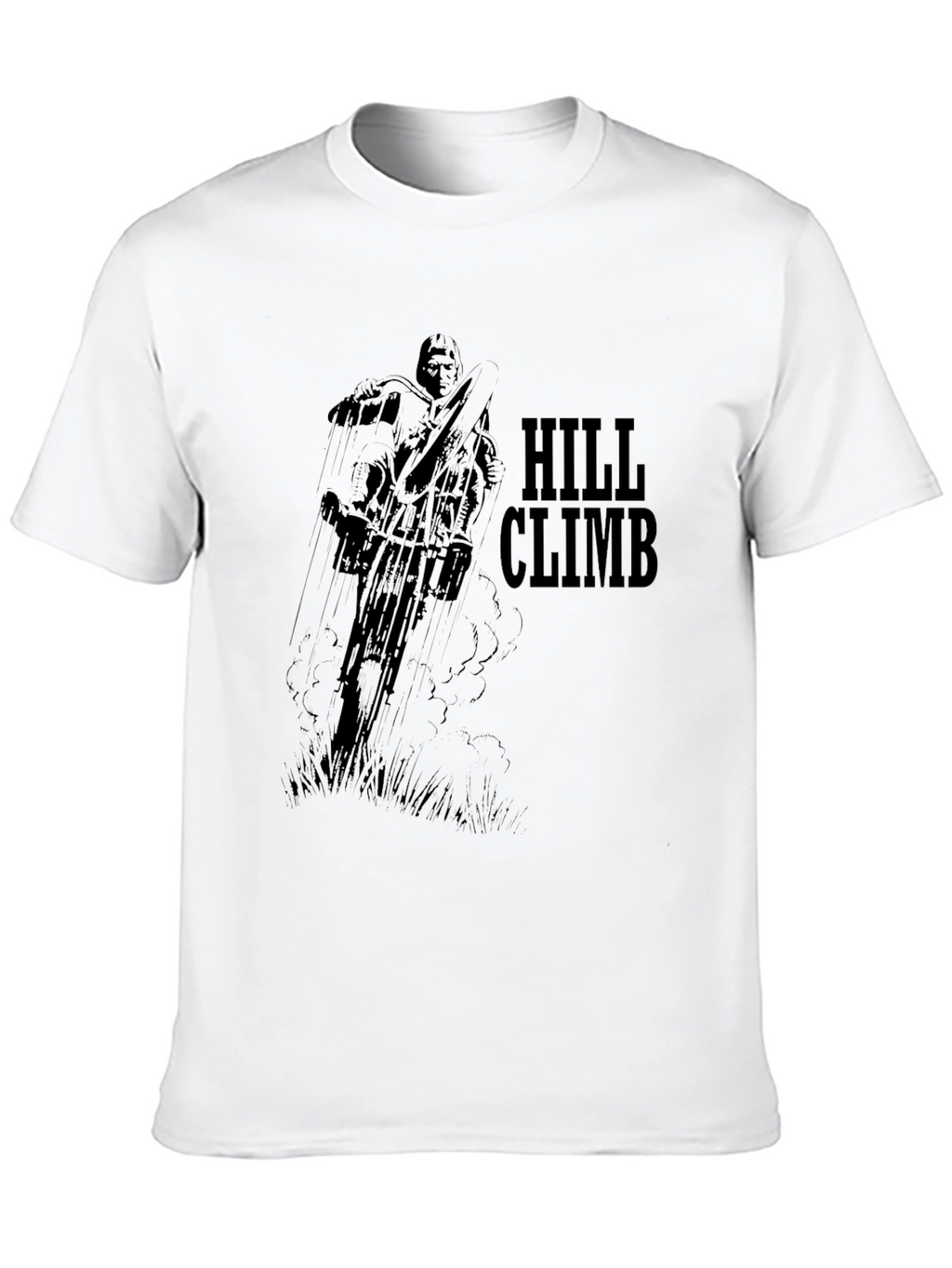 Hill Climb Graphic Tee - Classic Black Cotton T-Shirt