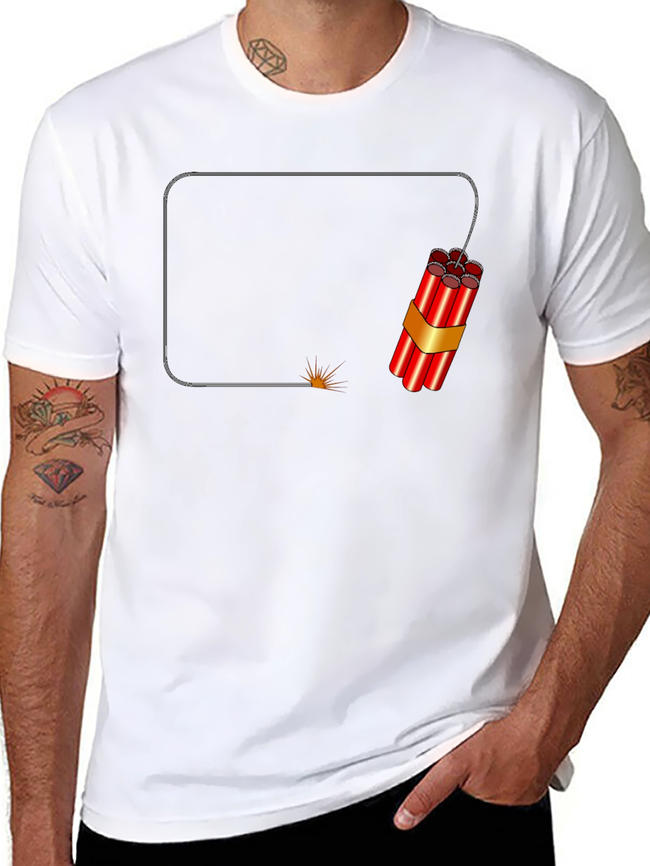 Dynamite Graphic Tee - Funny Explosive Design