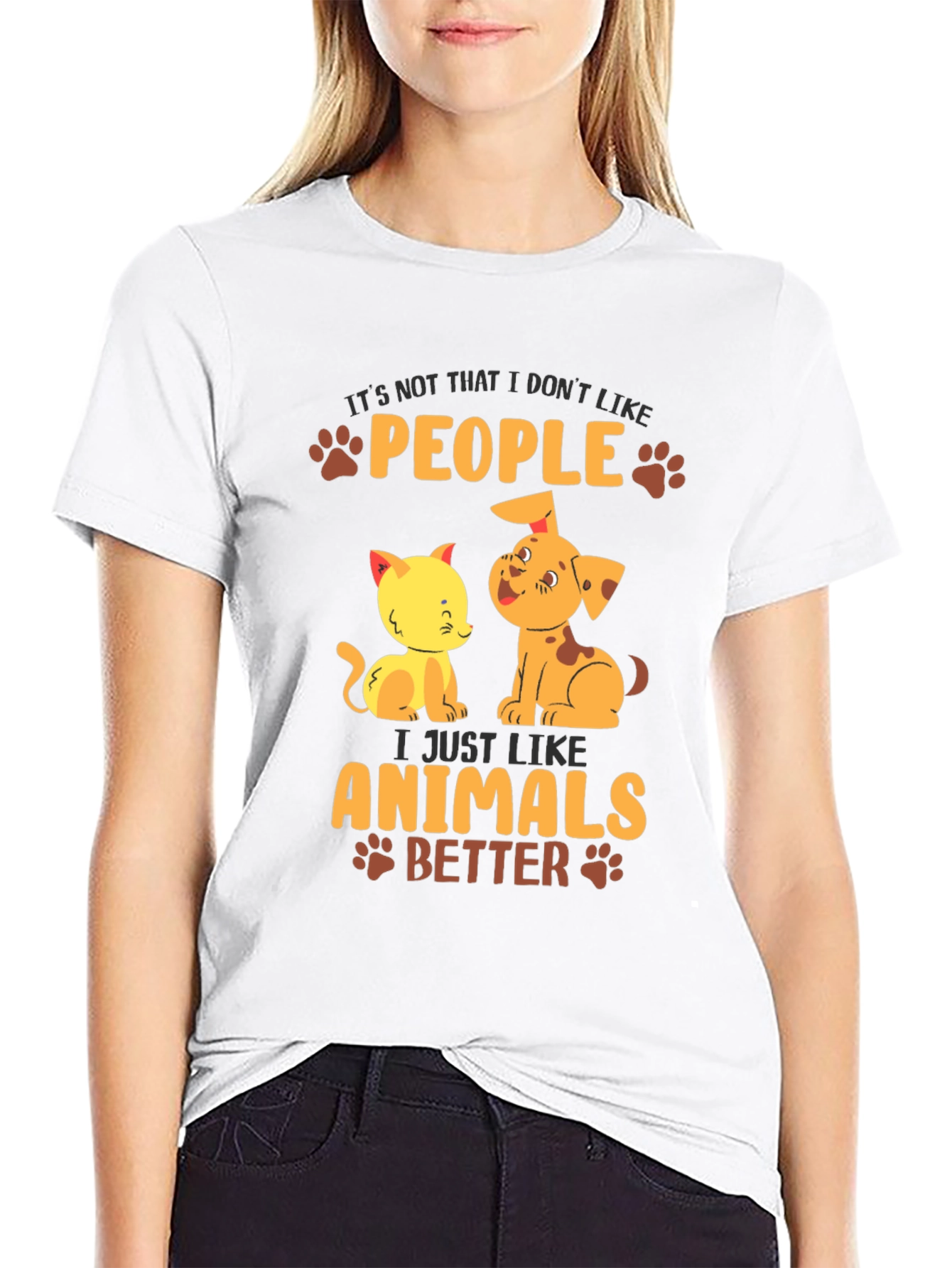 Animal Lover T-Shirt: People? I Like Animals Better!