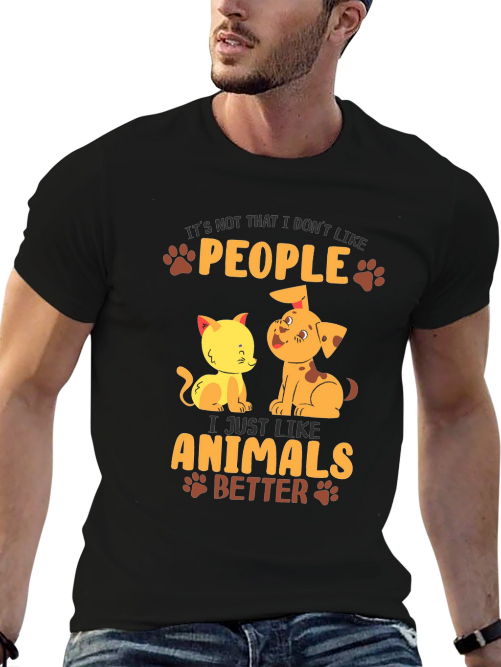 Animal Lover T-Shirt: People? I Like Animals Better!