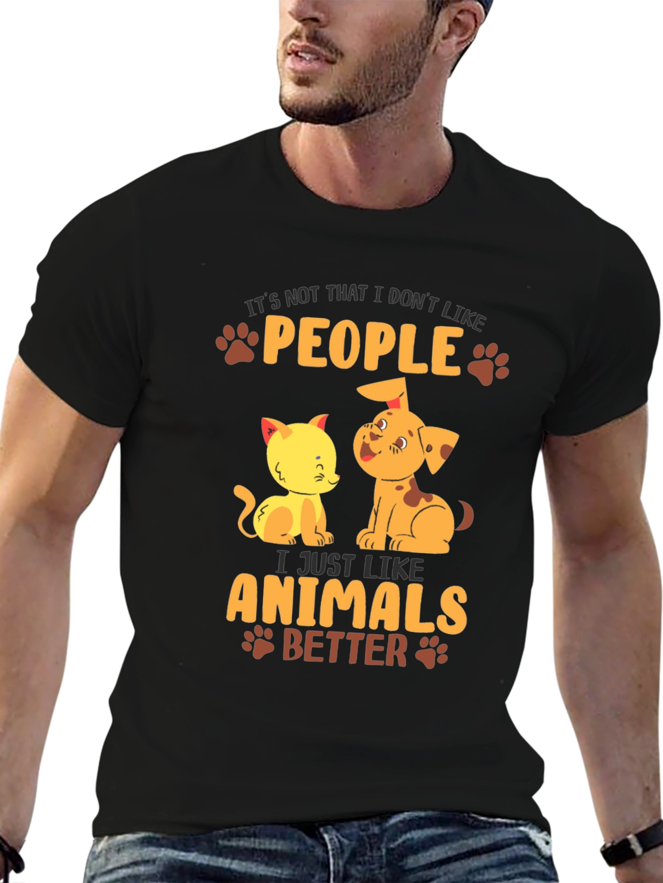 Animal Lover T-Shirt: People? I Like Animals Better!