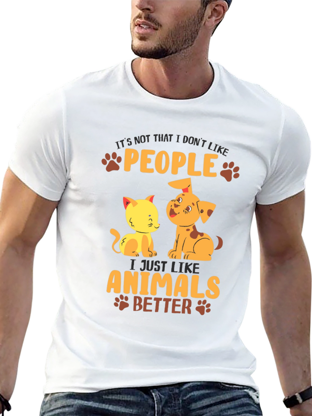 Animal Lover T-Shirt: People? I Like Animals Better!