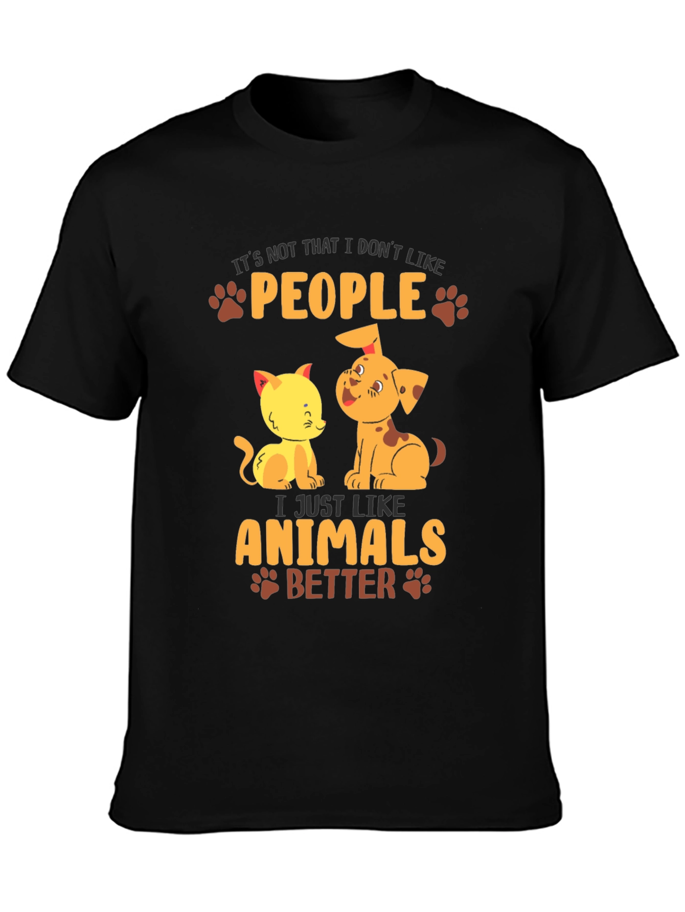 Animal Lover T-Shirt: People? I Like Animals Better!