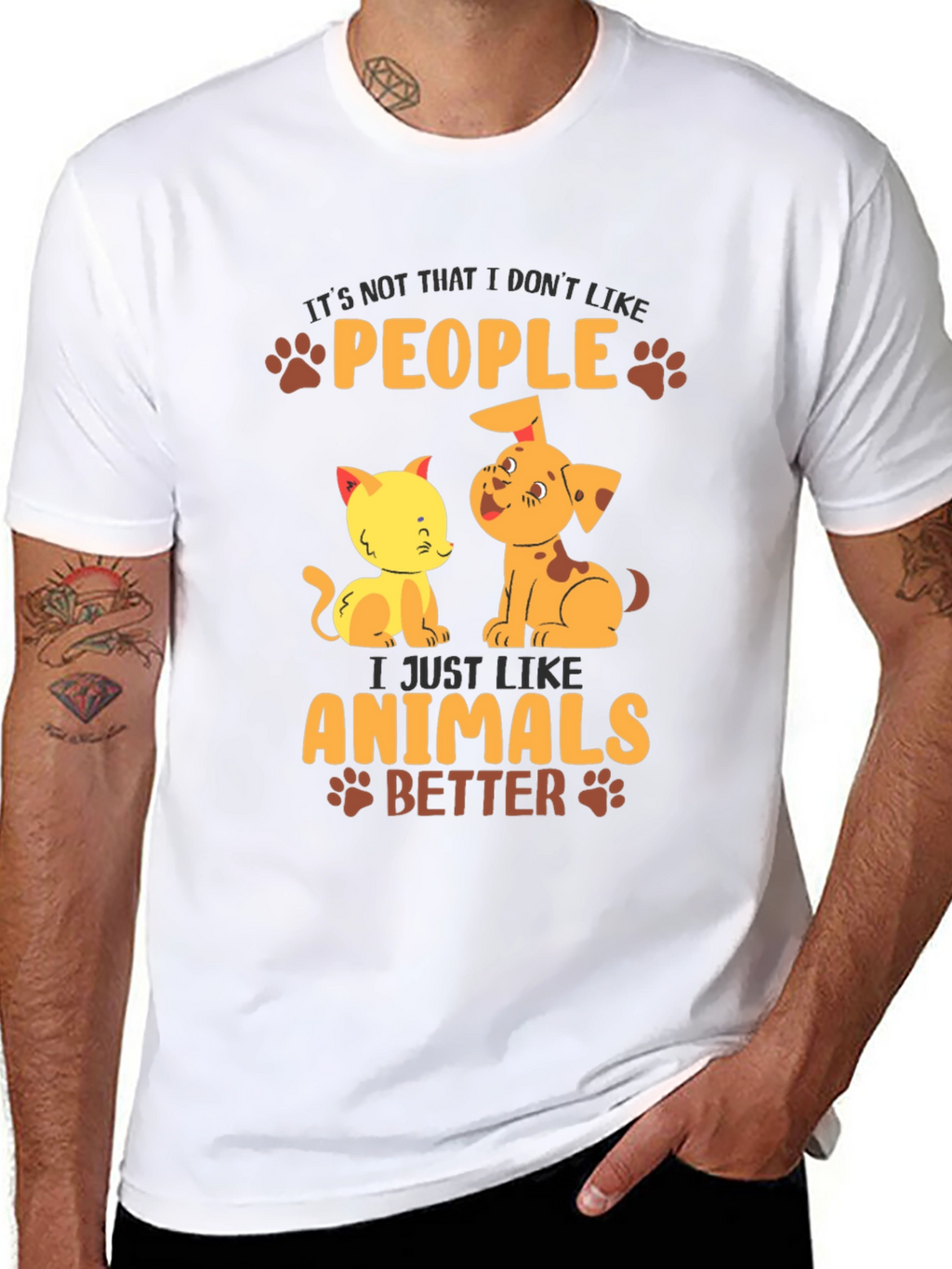 Animal Lover T-Shirt: People? I Like Animals Better!