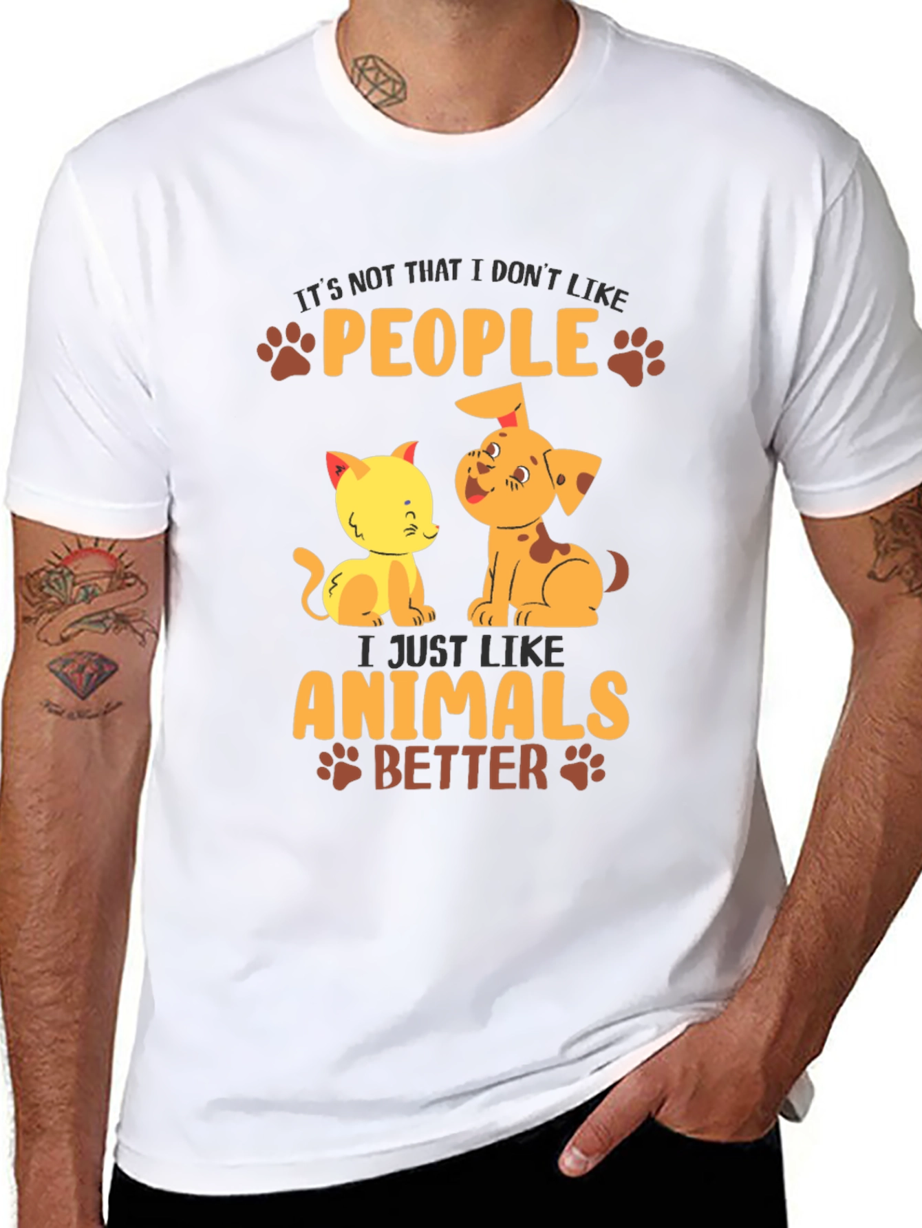 Animal Lover T-Shirt: People? I Like Animals Better!