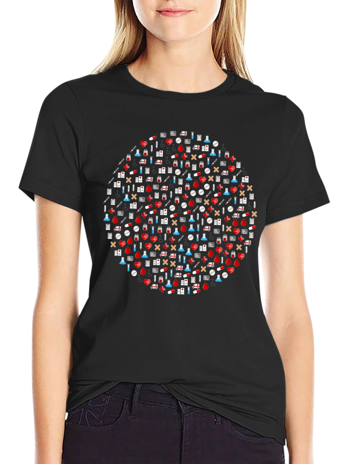 Novelty Medical Print T-Shirt