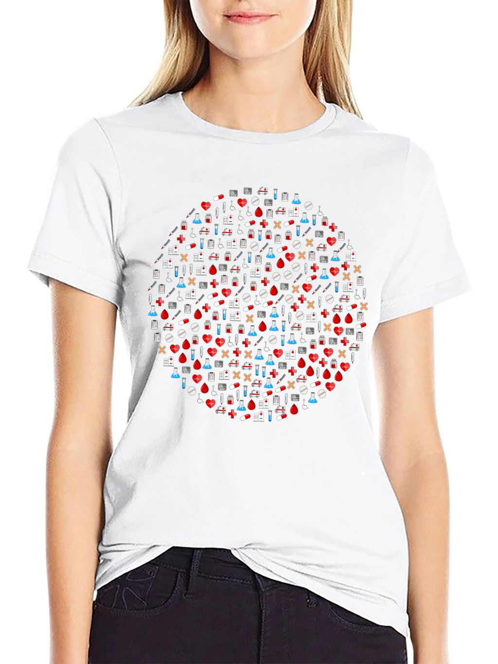Novelty Medical Print T-Shirt