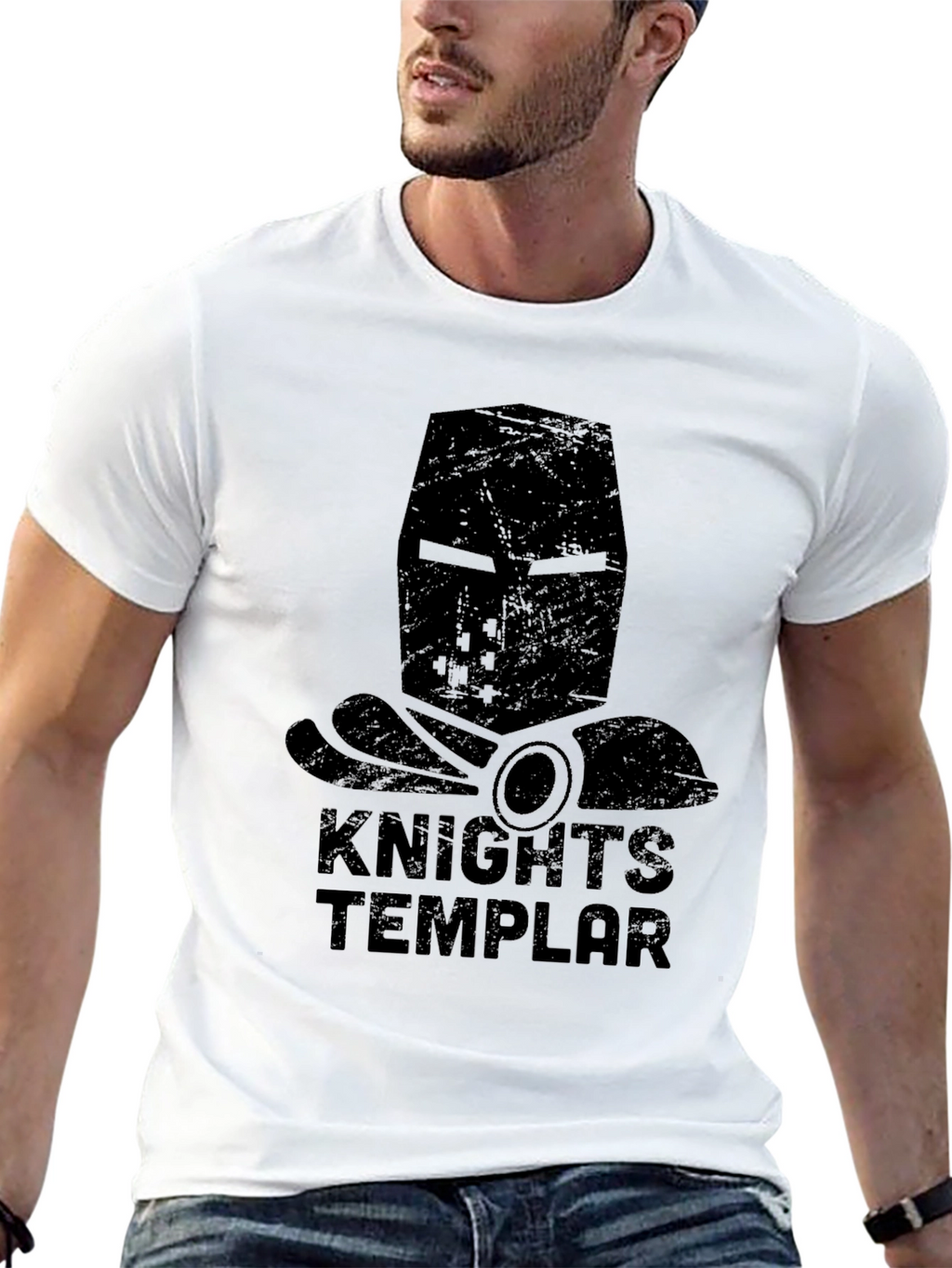 Knights Templar Graphic Tee - Black