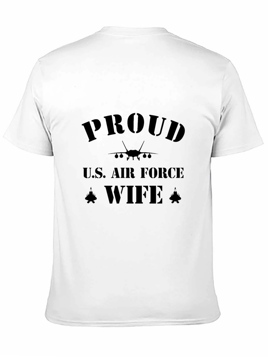 Proud U.S. Air Force Wife Black T-Shirt