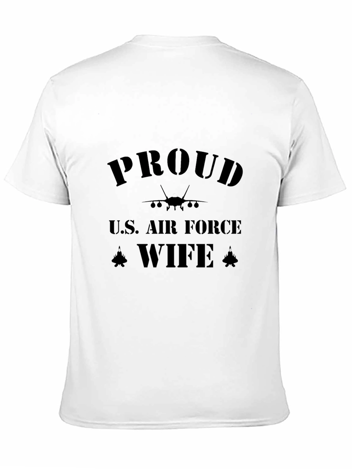 Proud U.S. Air Force Wife Black T-Shirt