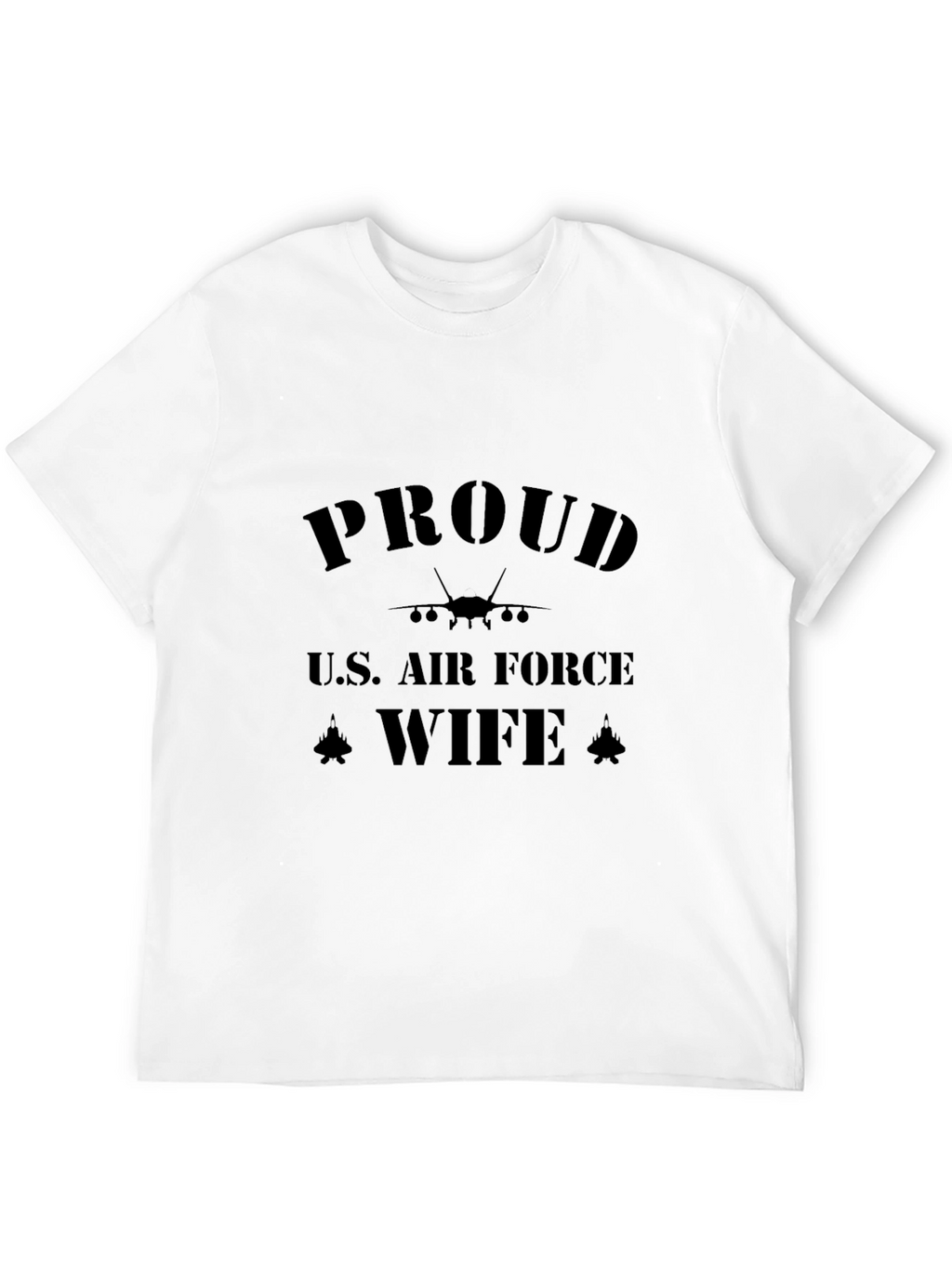 Proud U.S. Air Force Wife Black T-Shirt