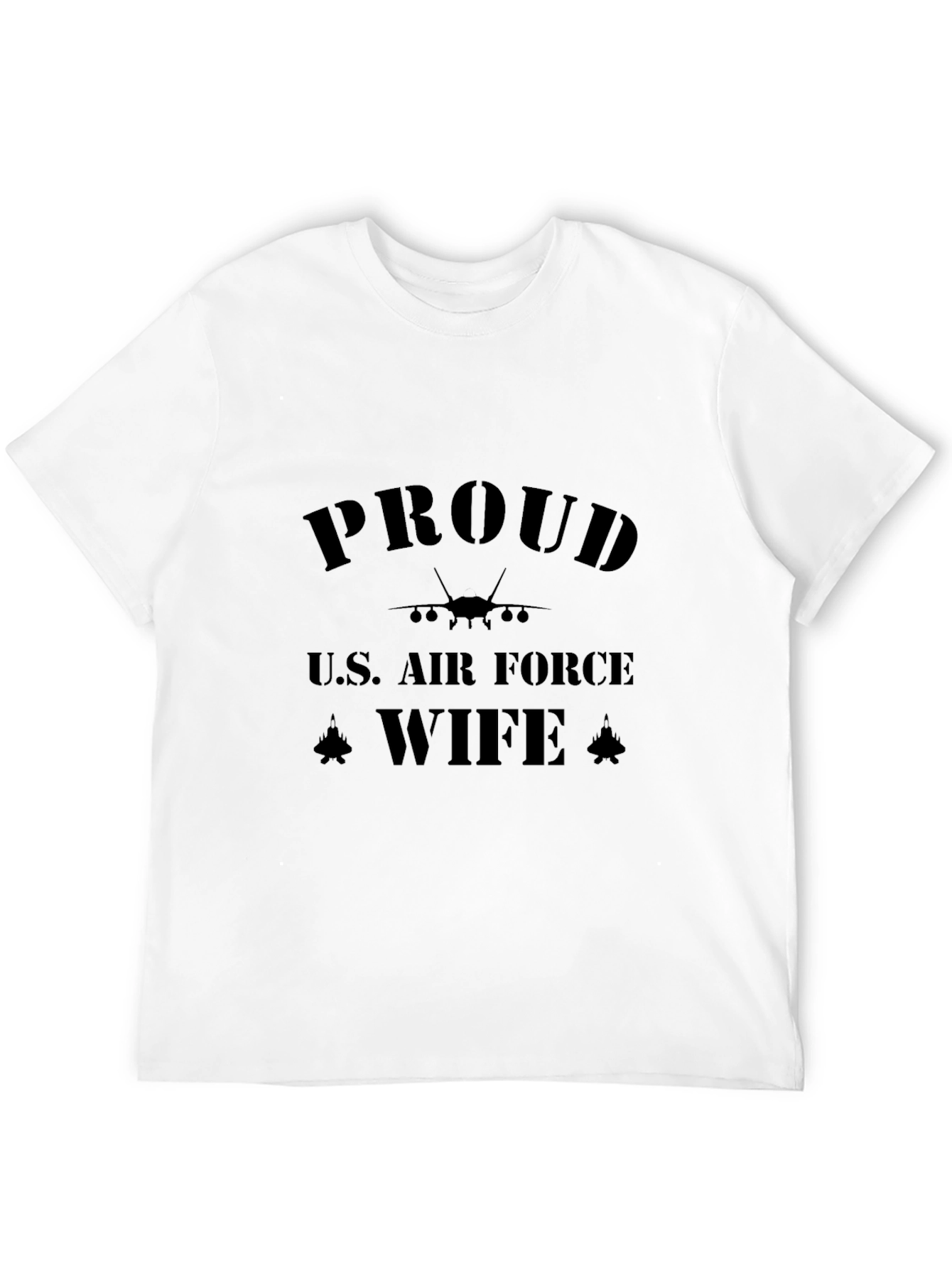 Proud U.S. Air Force Wife Black T-Shirt