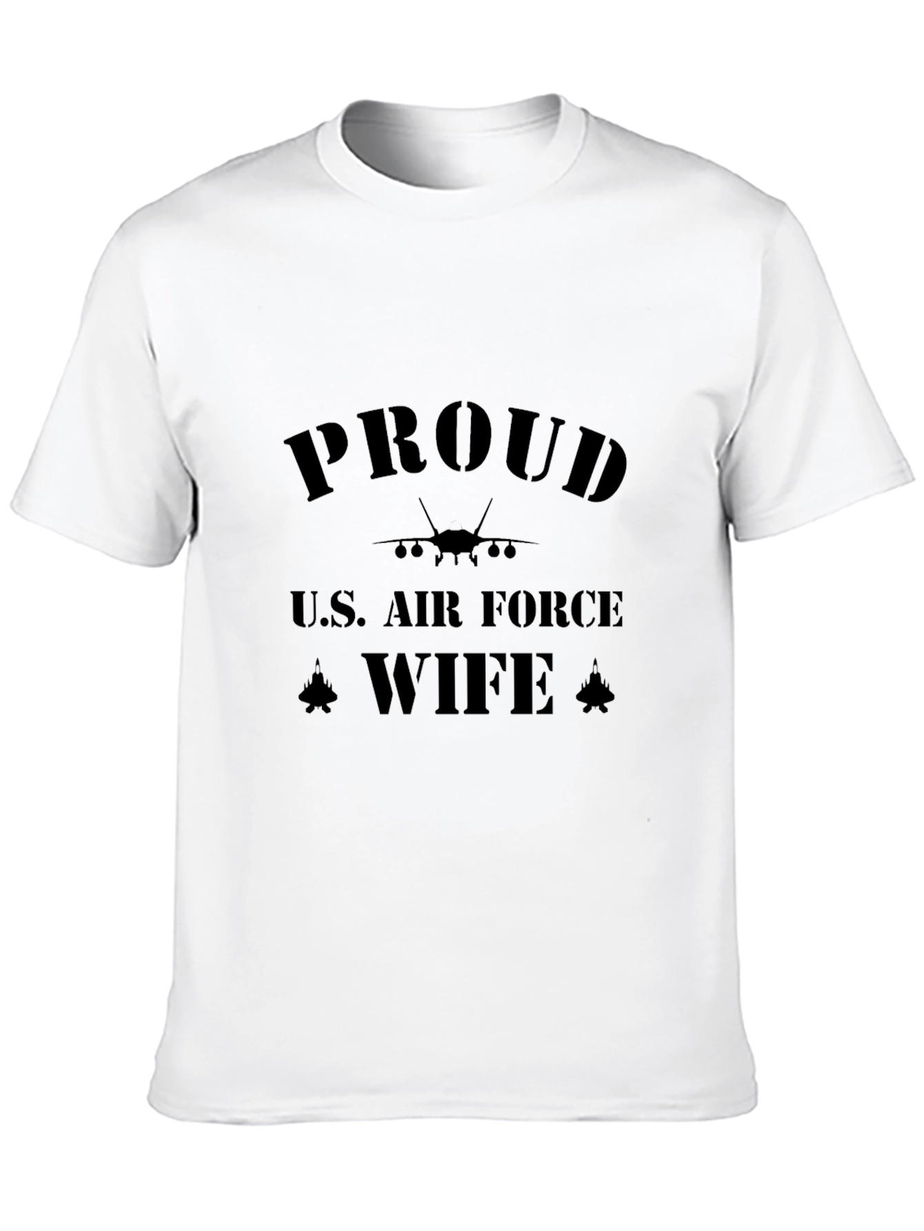Proud U.S. Air Force Wife Black T-Shirt