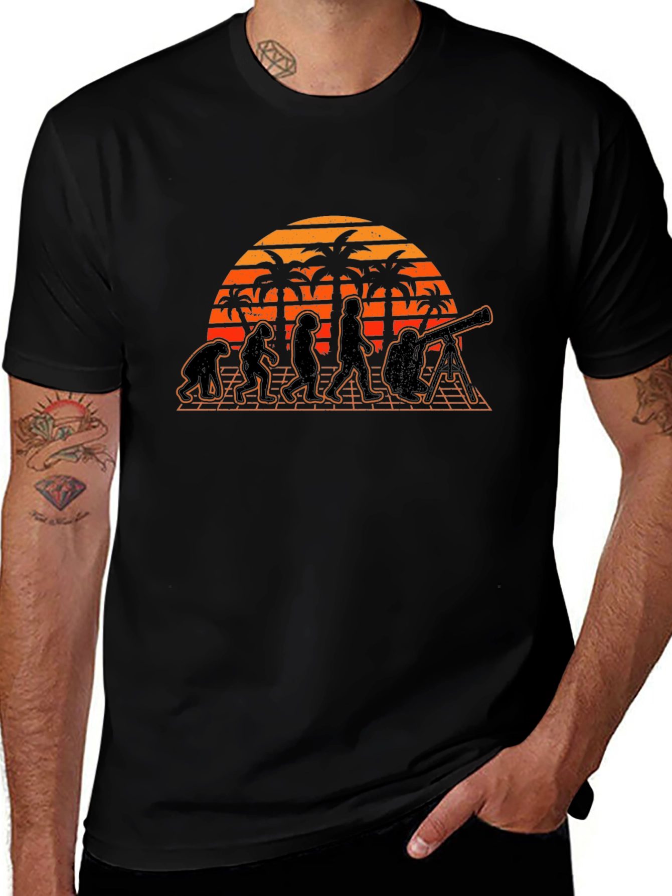 Evolution of Astronomer Sunset Tee