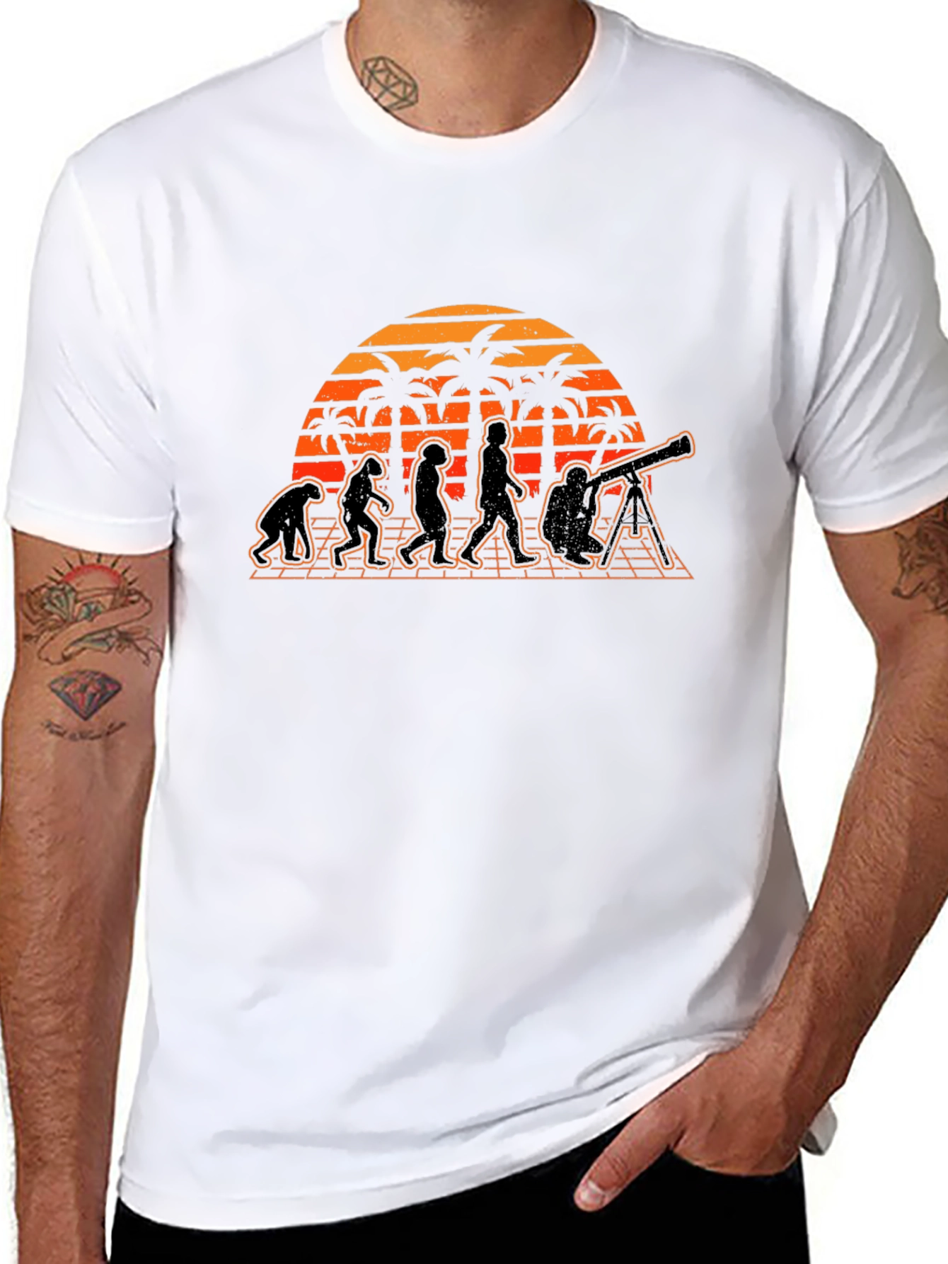 Evolution of Astronomer Sunset Tee