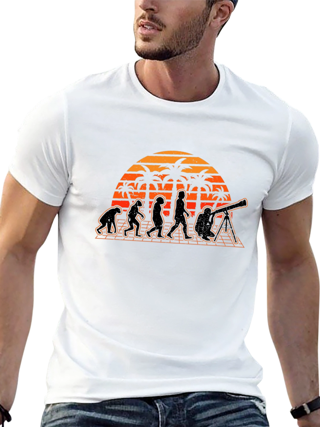 Evolution of Astronomer Sunset Tee