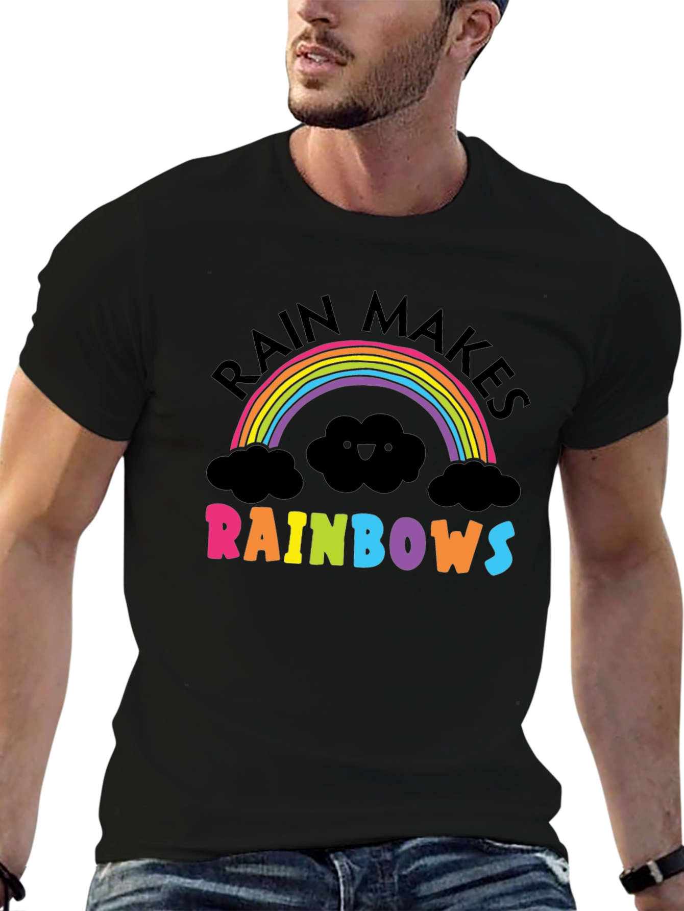 Rain Makes Rainbows Graphic T-Shirt